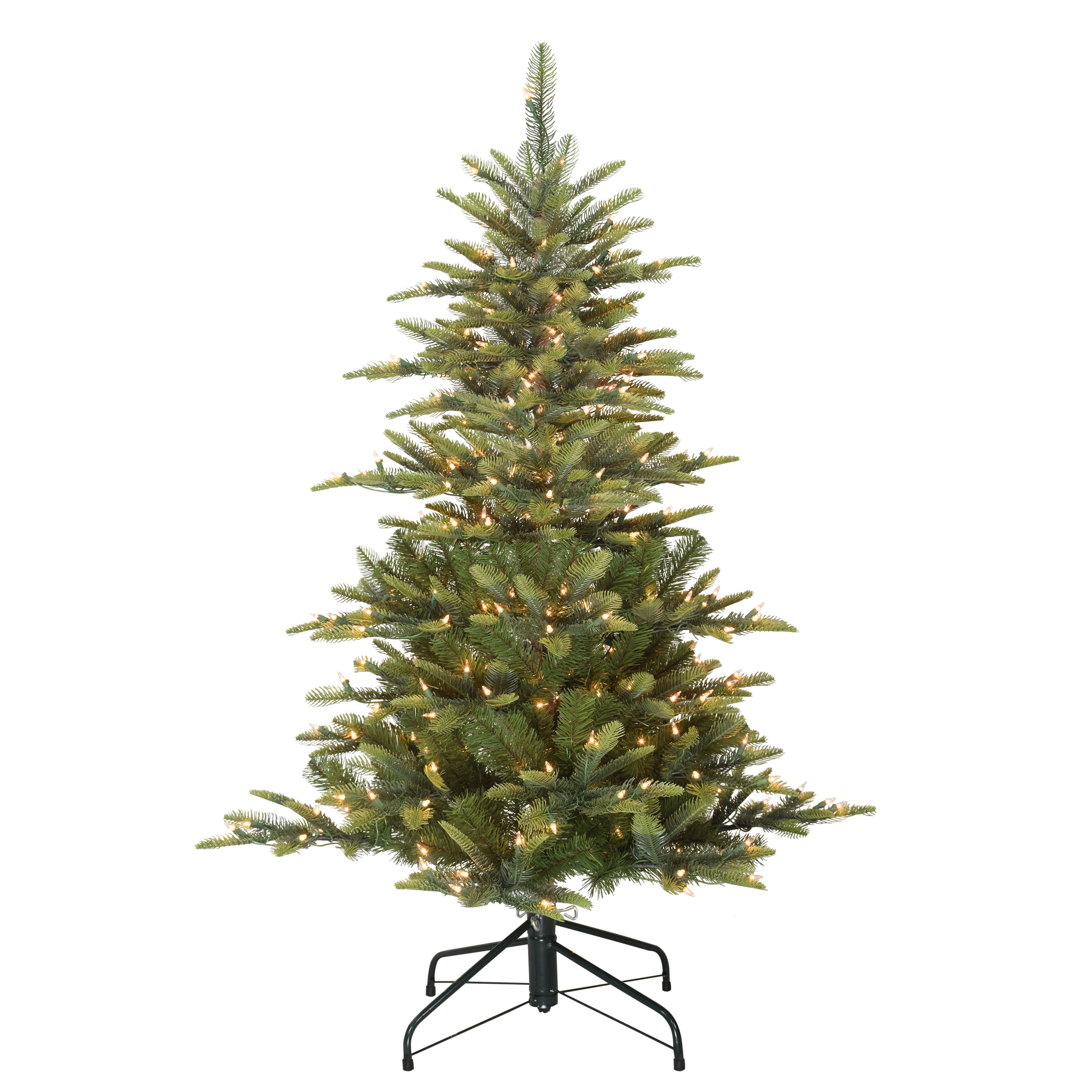 6 Pack: 4.5ft. Pre-Lit Aspen Fir Artificial Christmas Tree, Clear Lights