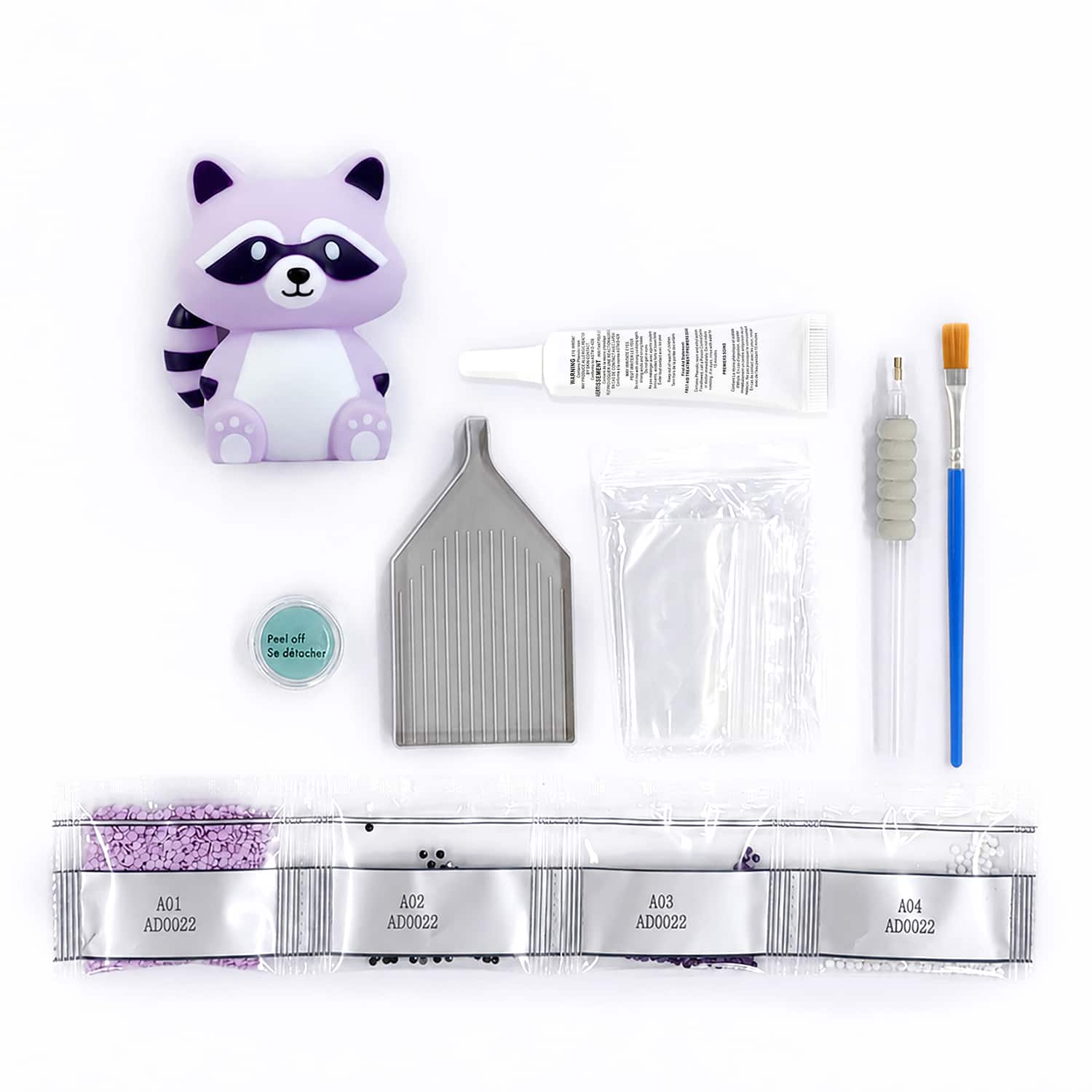 3.25" Raccoon Mystery 3D Diamond Art Kit by Make Market®