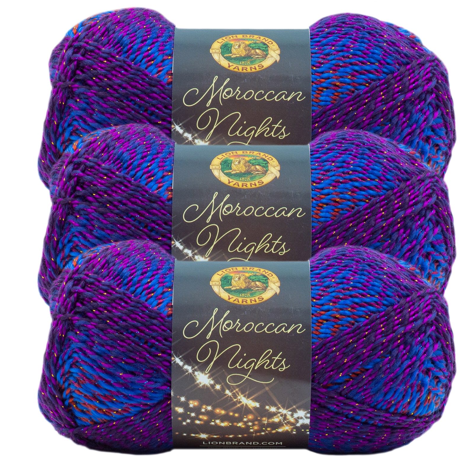 3 Pack Lion Brand® Moroccan Nights Yarn