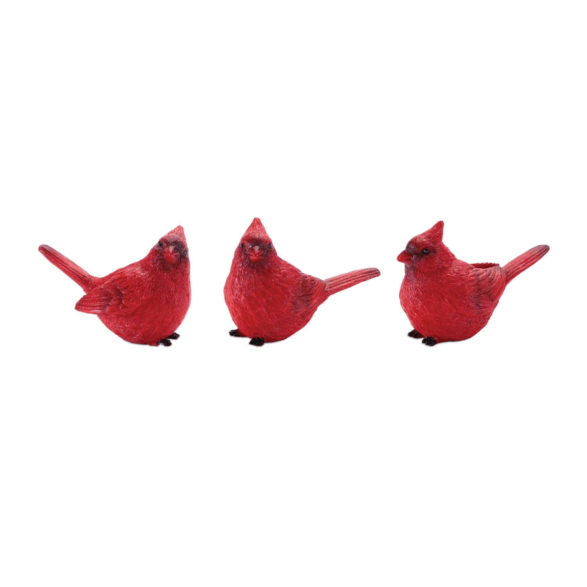 Melrose 3.75" Red Cardinal Bird Figurine Set