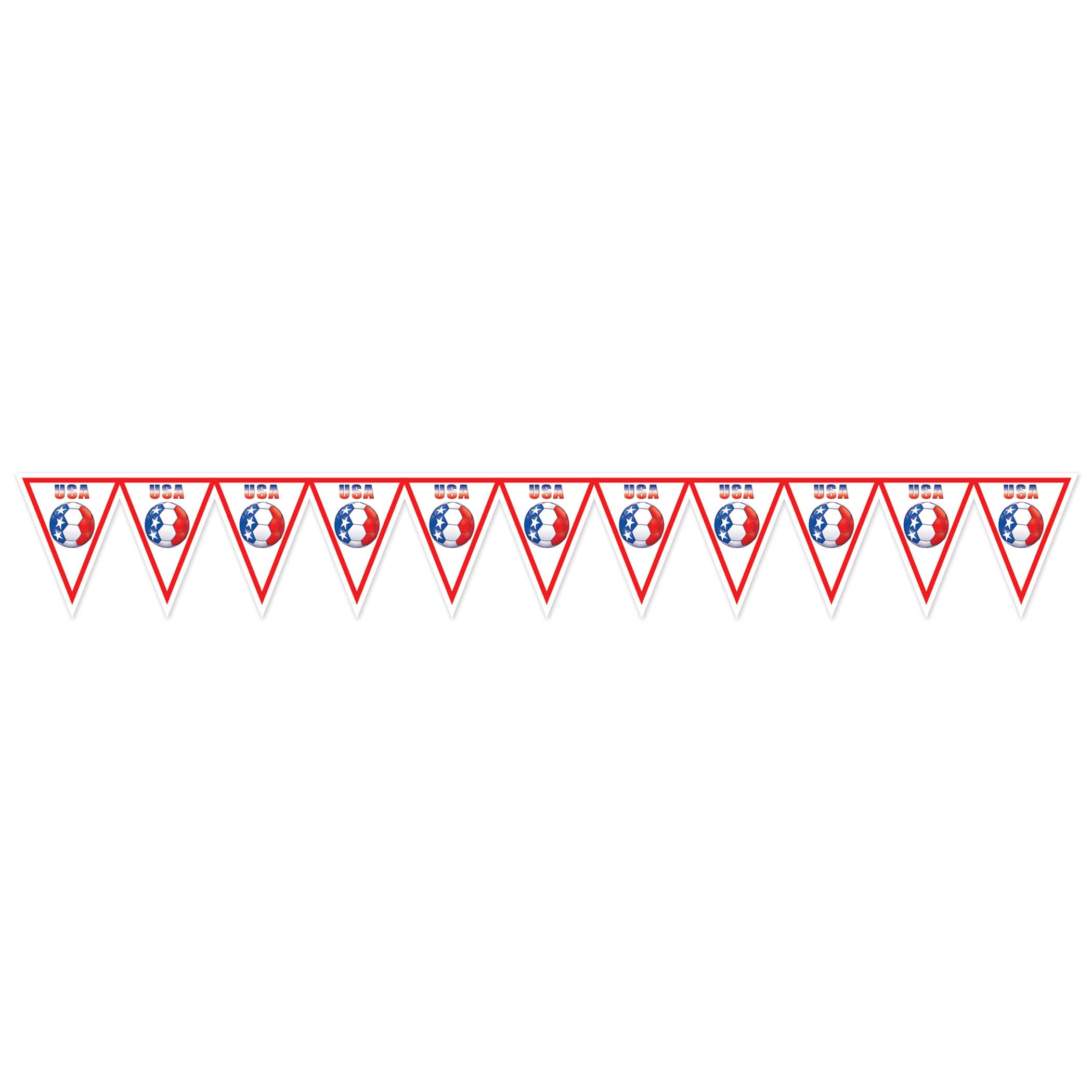 11" x 6.5ft. United States Soccer Pennant Banner