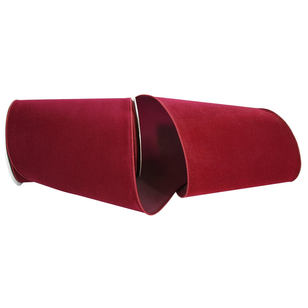 The Ribbon Roll 6" x 10yd. Velvet Wired Ribbon