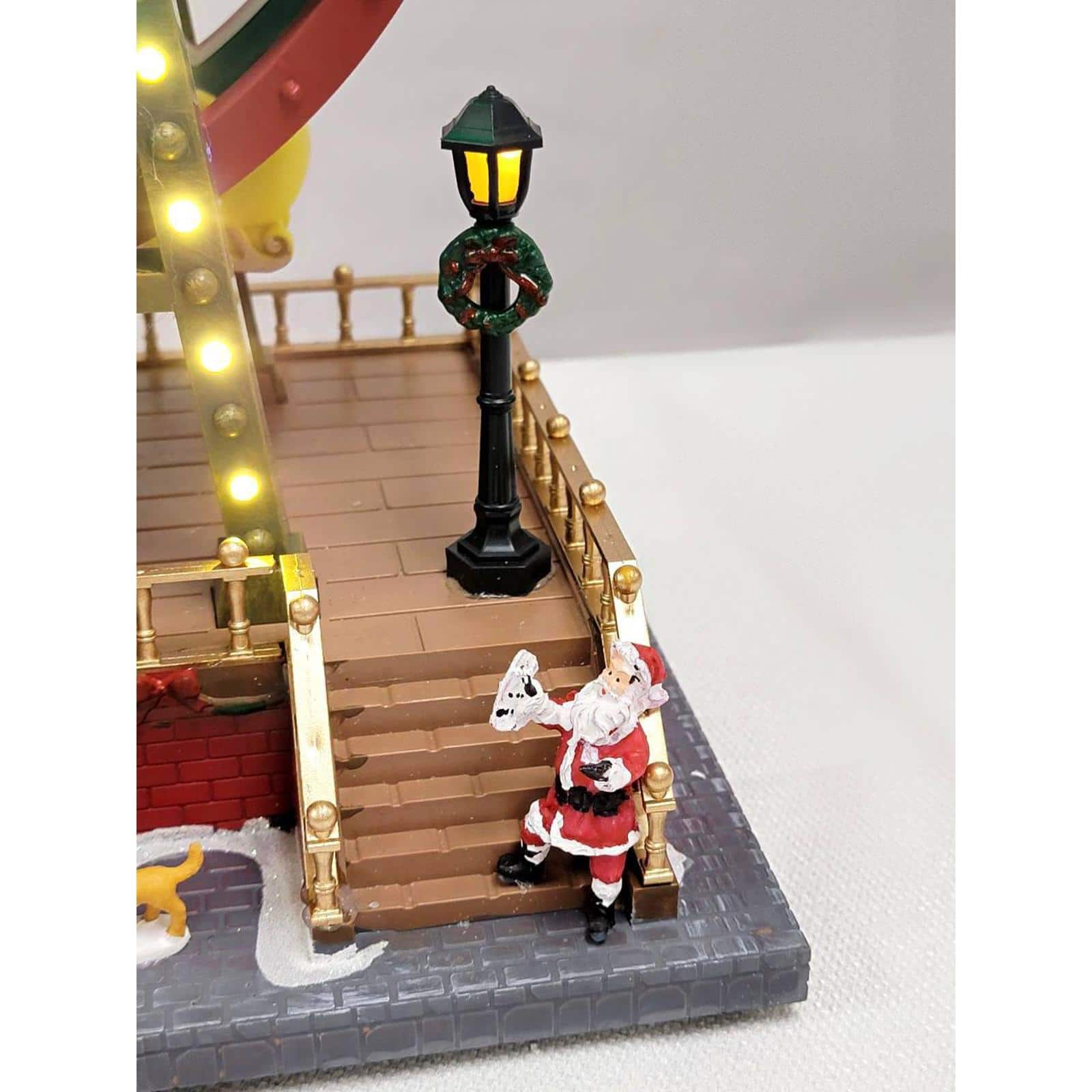 Wizardi 13" Lighted Musical Christmas Ferris Wheel with Motion