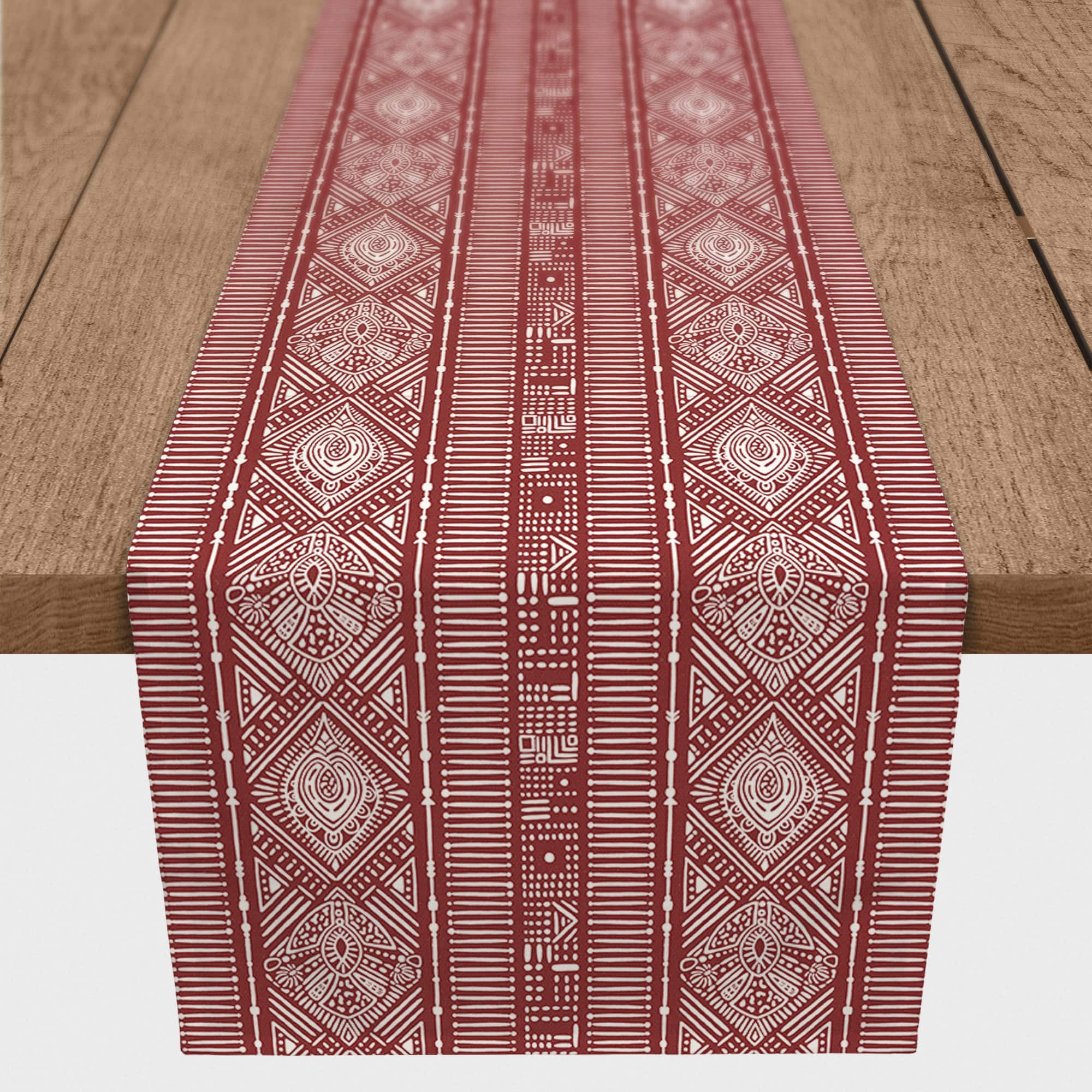 Dotted Boho Pattern Indoor/Outdoor Table Runner
