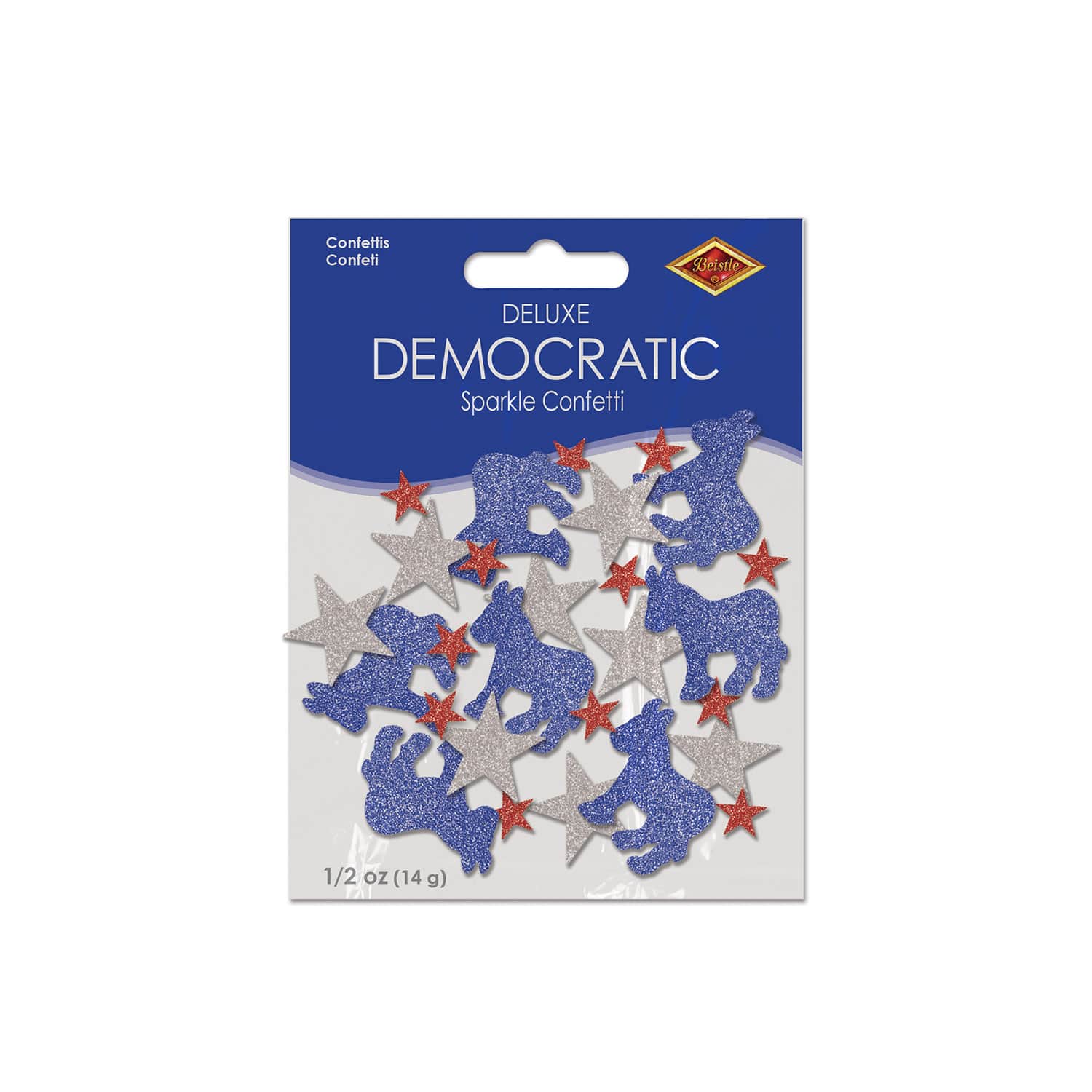 Beistle 1oz. Democratic Deluxe Sparkle Confetti