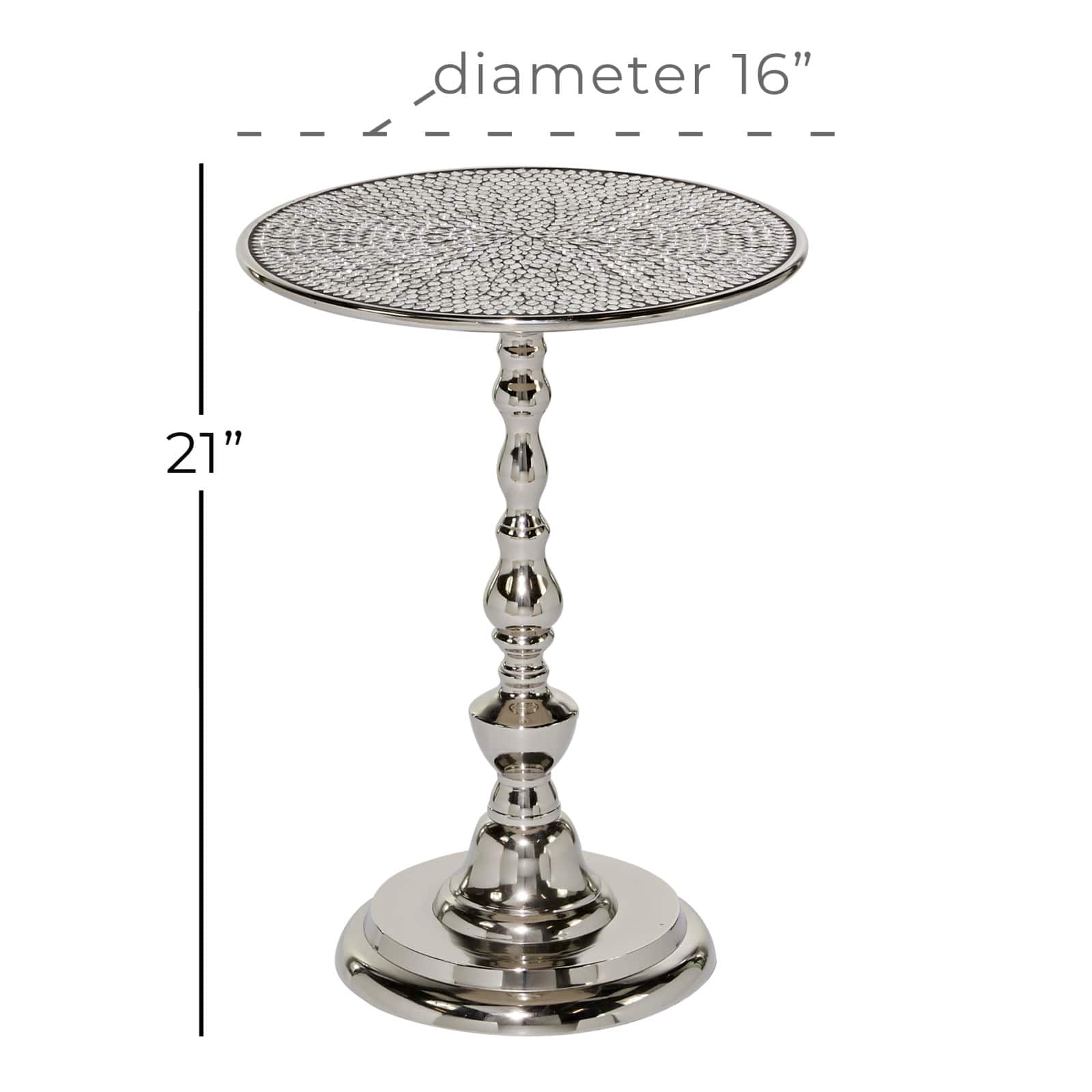 16" Silver Glam Coffee Table