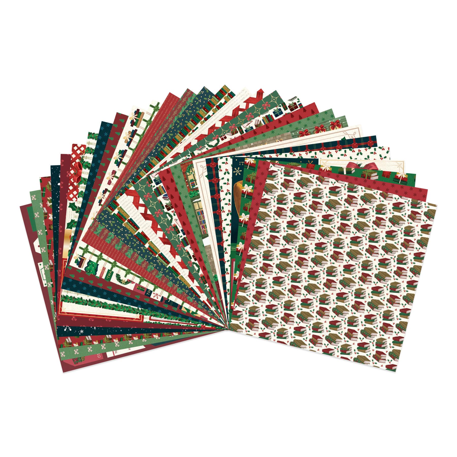 12" x 12" Jingle Books Cardstock Paper Pad by Recollections™, 58 Sheets