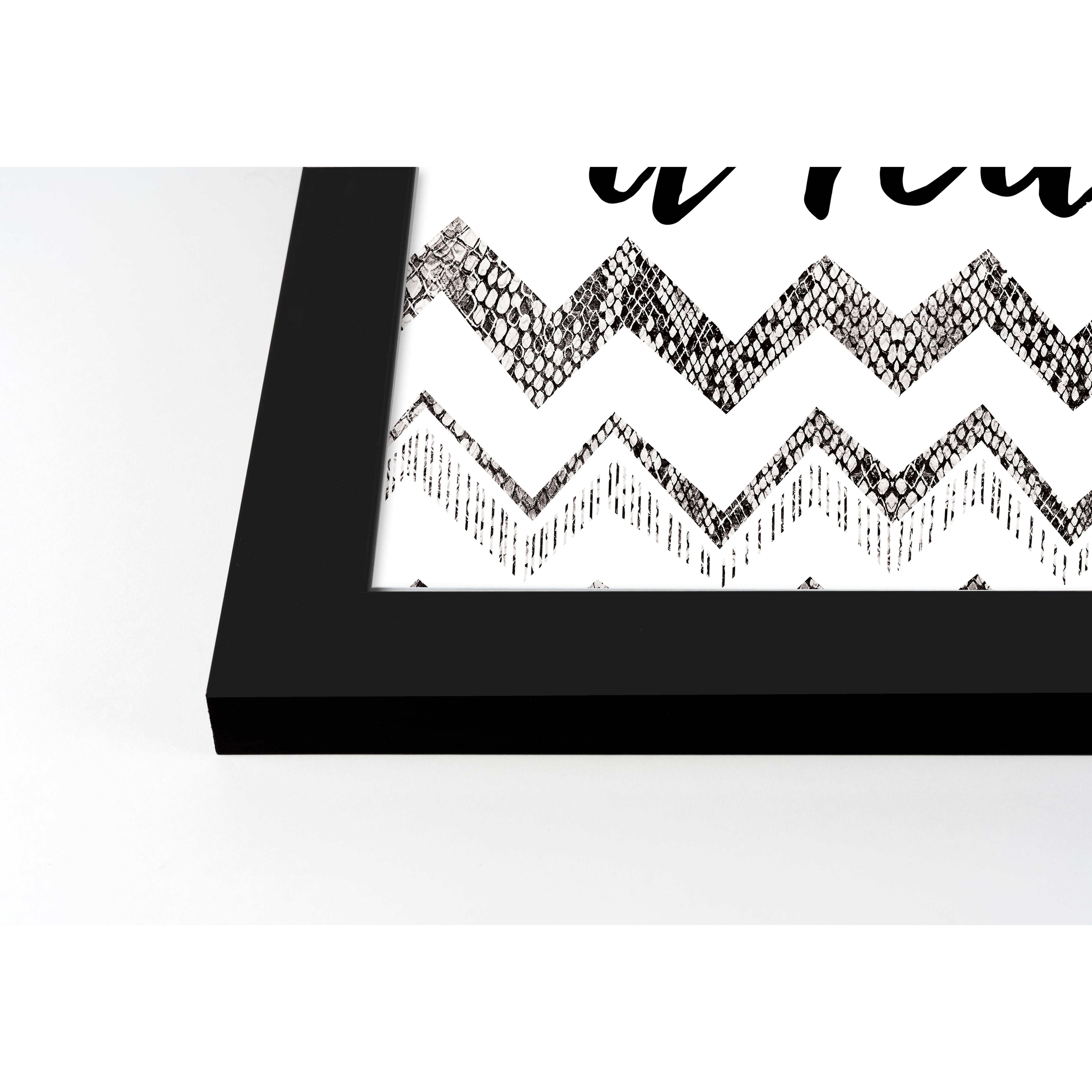 Creep It Real Black Framed Print Wall Art