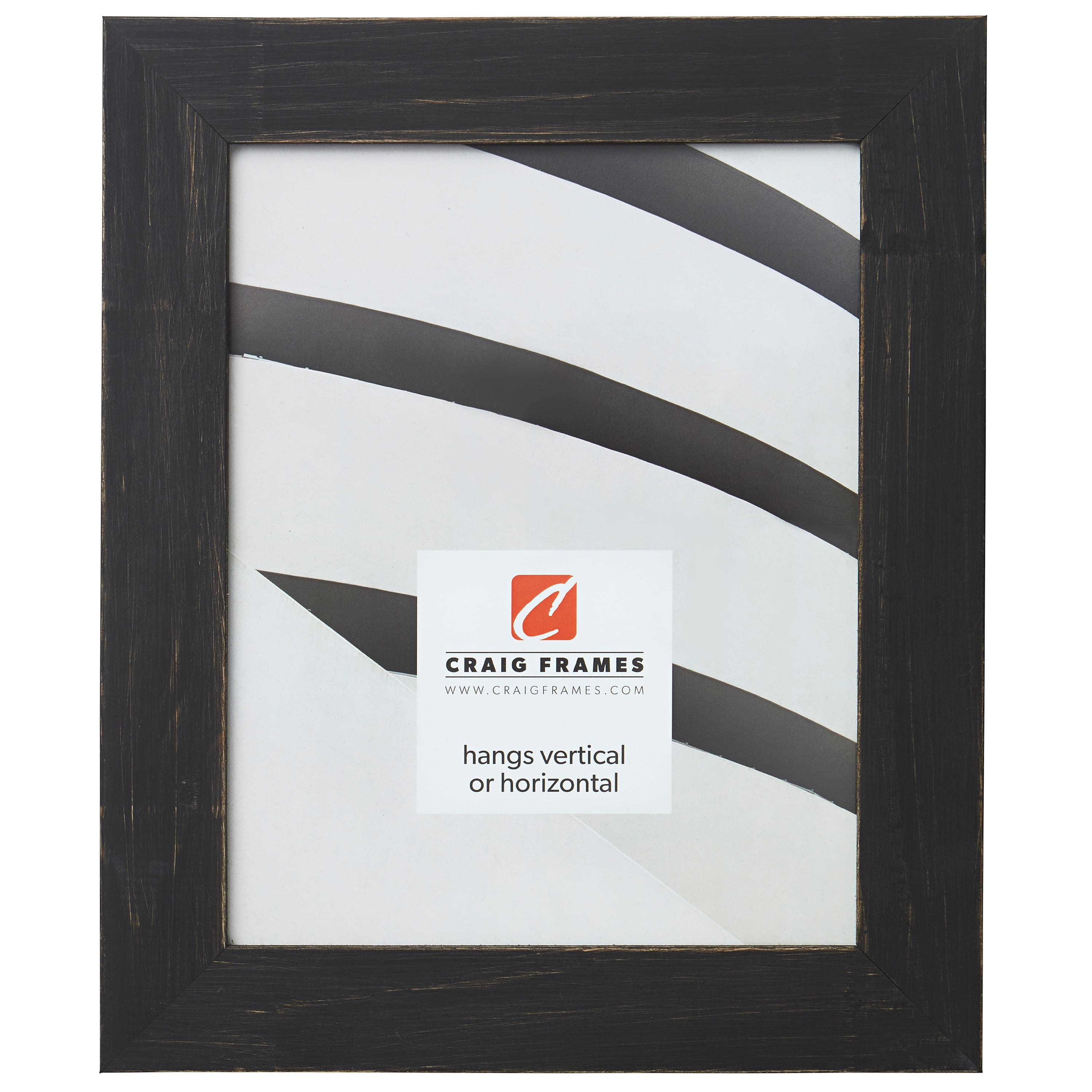 Craig Frames Jasper Charcoal Black Picture Frame