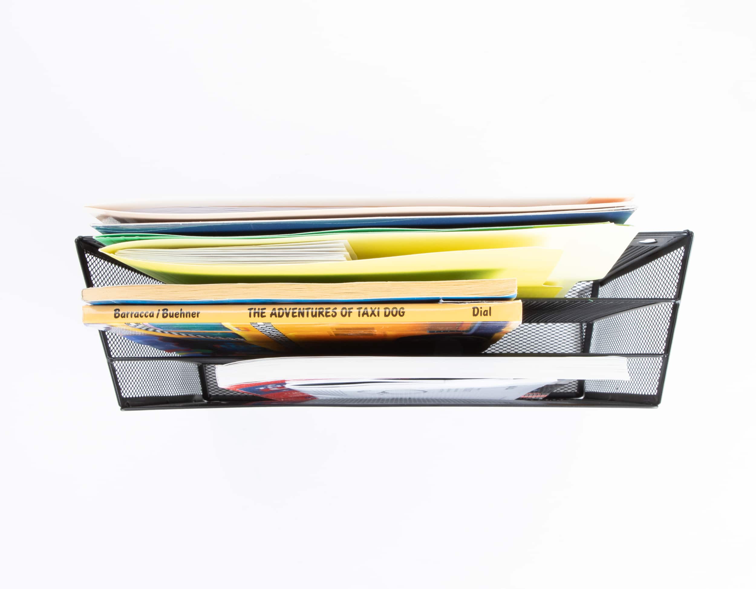 Mind Reader 3-Tier Vertical Mesh Wall File Holder