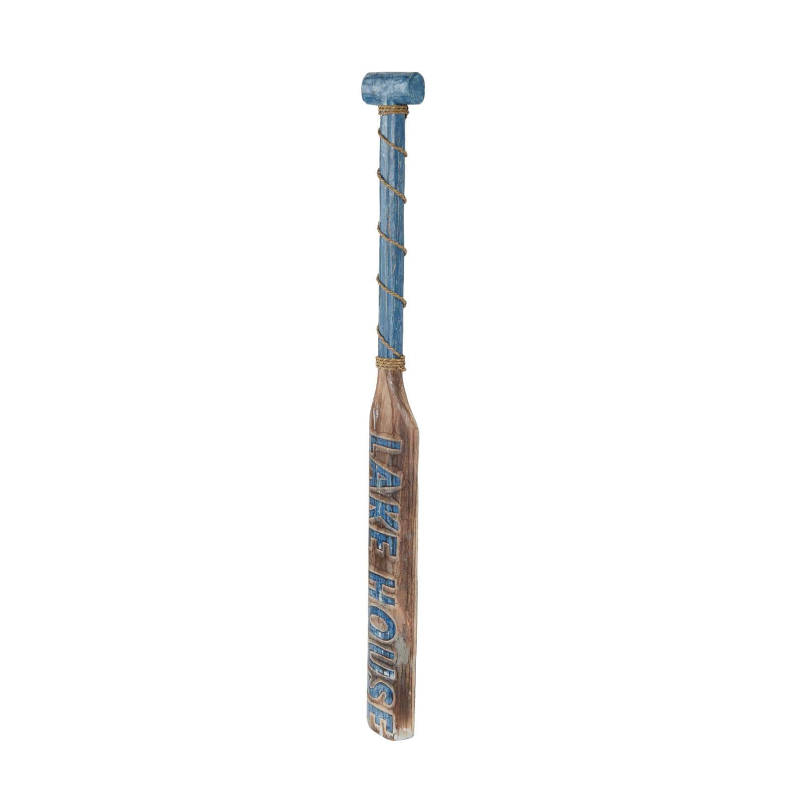 48" Blue Wood Paddle Home Wall Décor