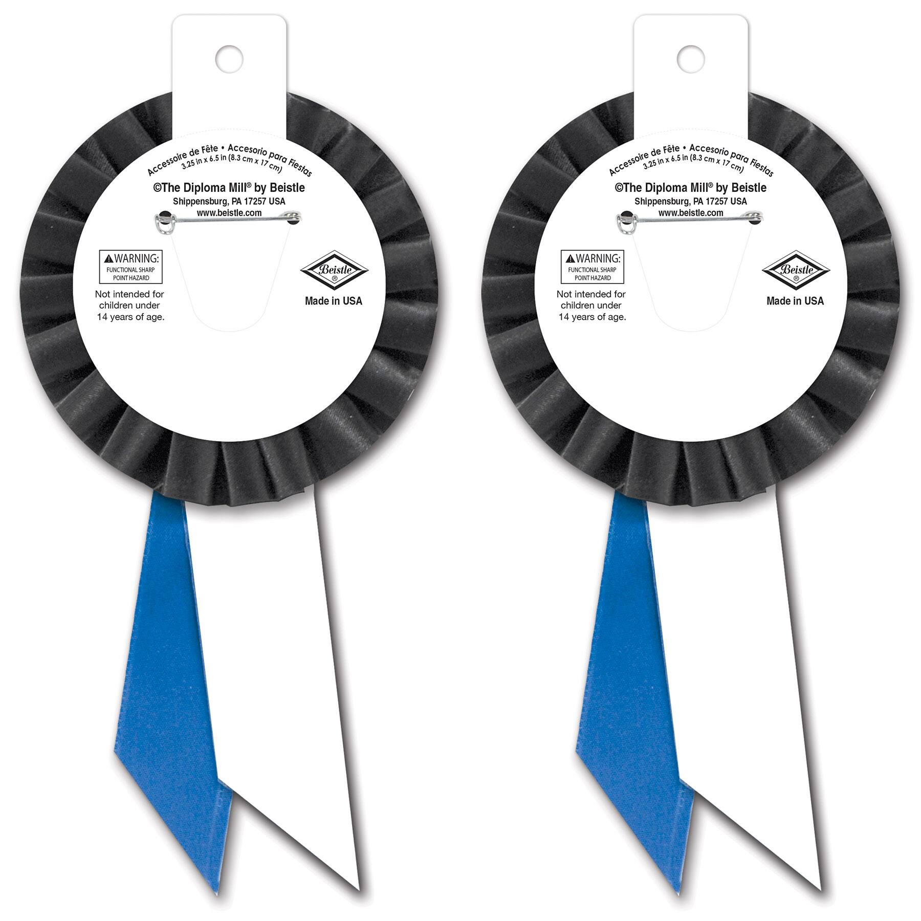 Beistle I Support The Blue Rosettes, 2ct.