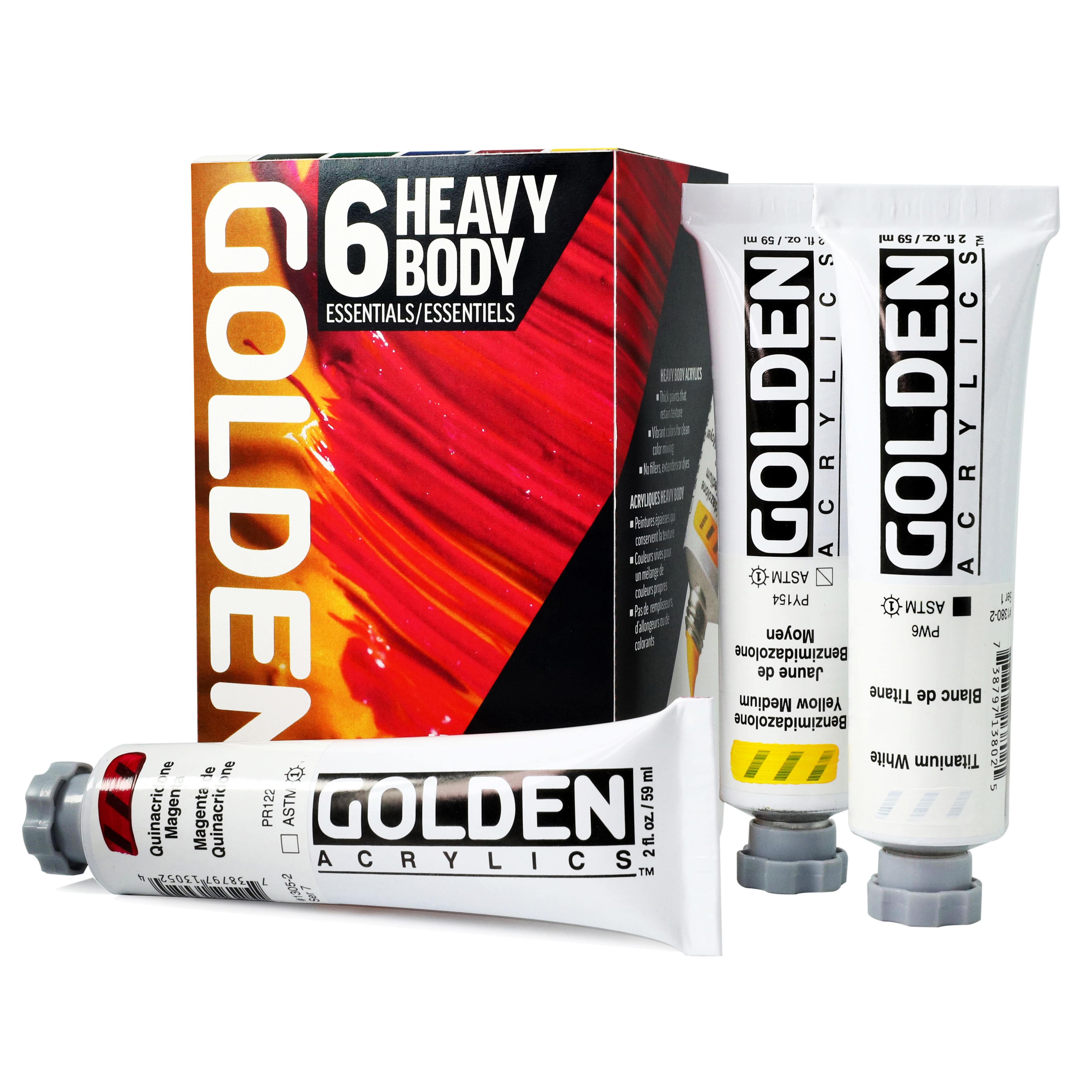 Golden® Heavy Body Acrylics Essentials Set