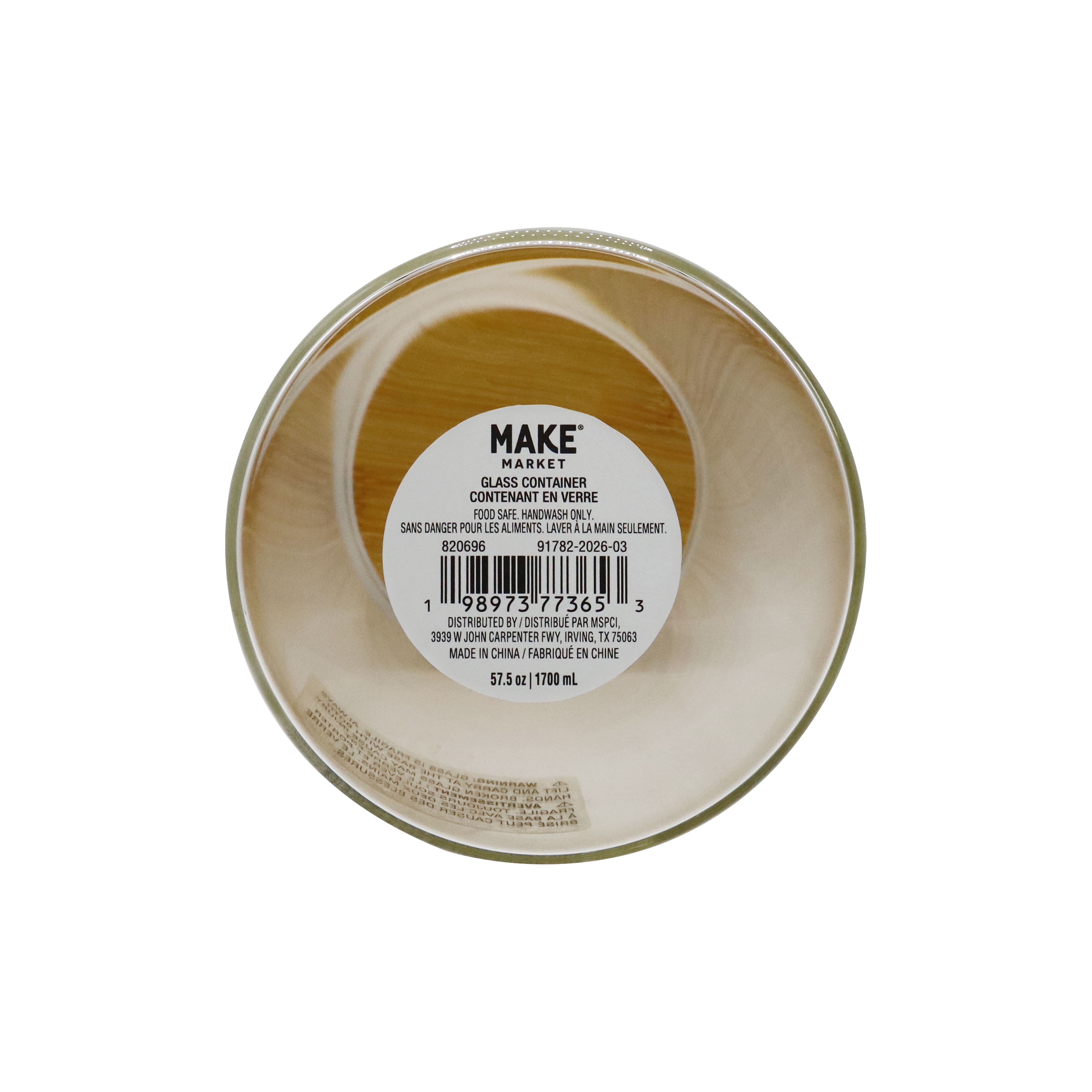 Glass Container with Bamboo Lid by Make Market