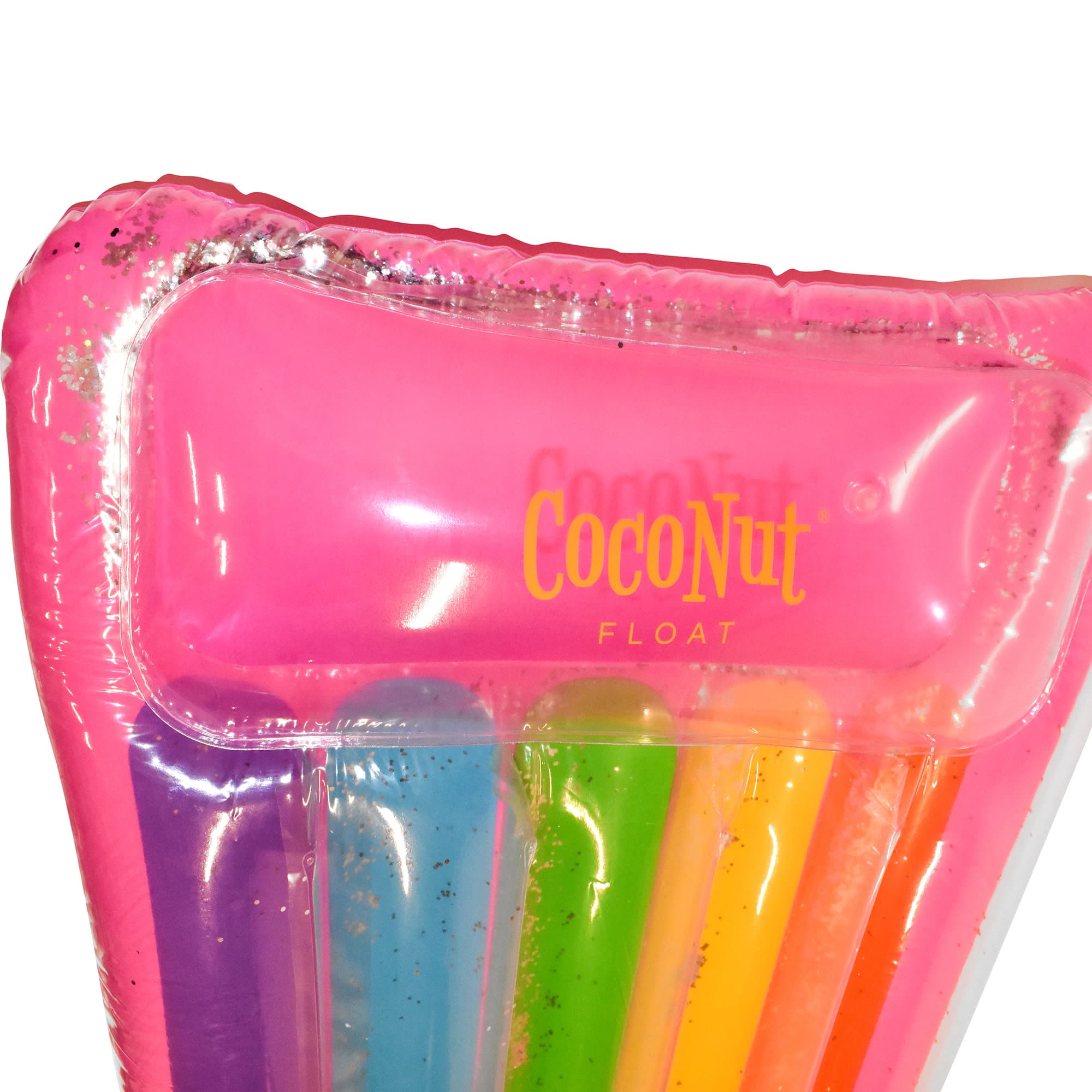 CocoNut Float 6ft. Glitter Rainbow Pool Lounger