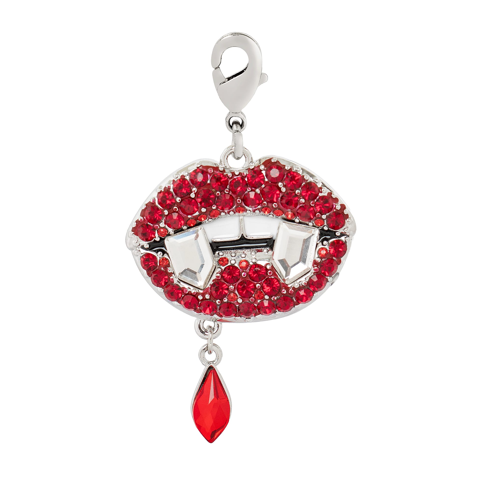 Vampire Lips Austrian Crystal Charm by Bead Landing™