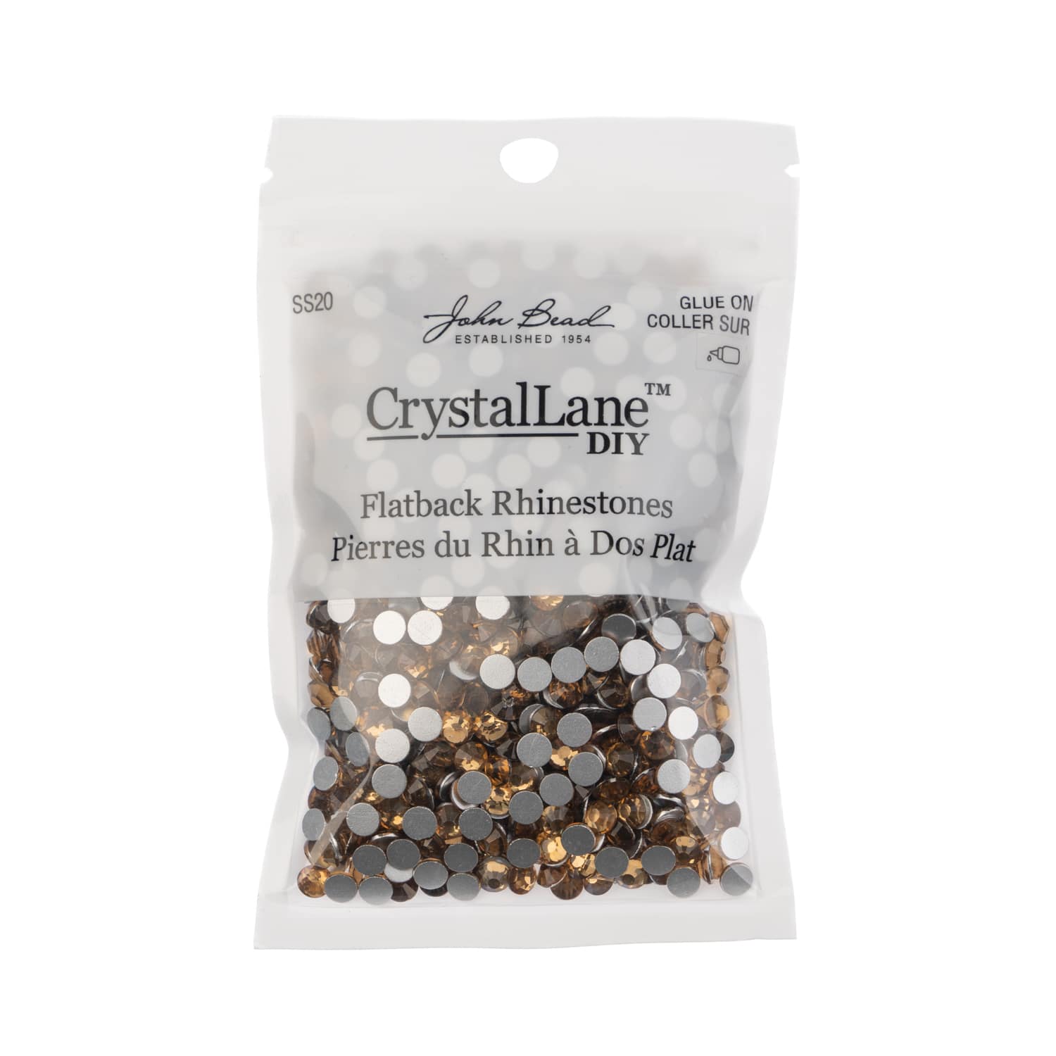 John Bead Crystal Lane SS20 Round Flatback Czech Crystals, 1,440ct