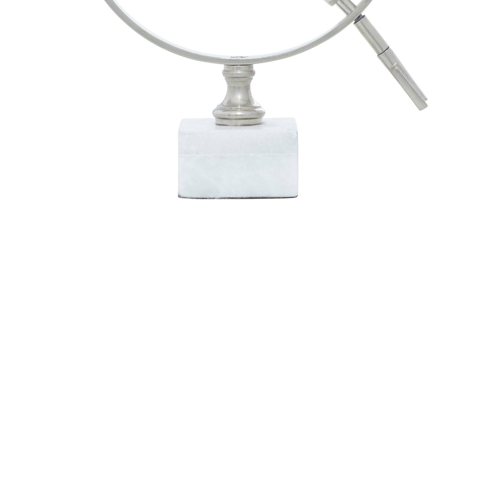 12" Silver Aluminum Glam Globe
