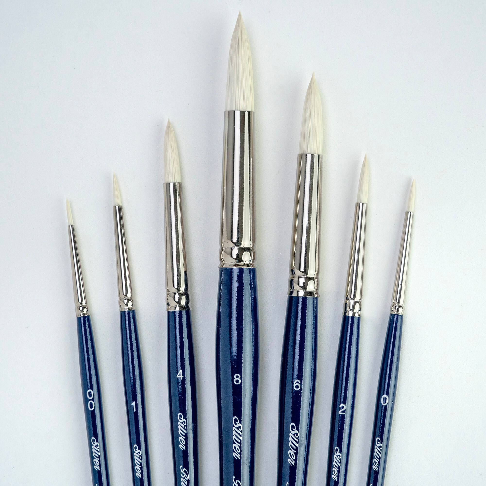 Silver Brush Limited Bristlon Short Handle Round Brushes Set