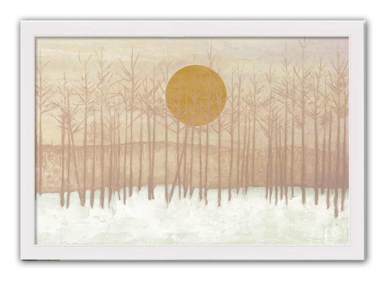 Golden Landscape Framed Print