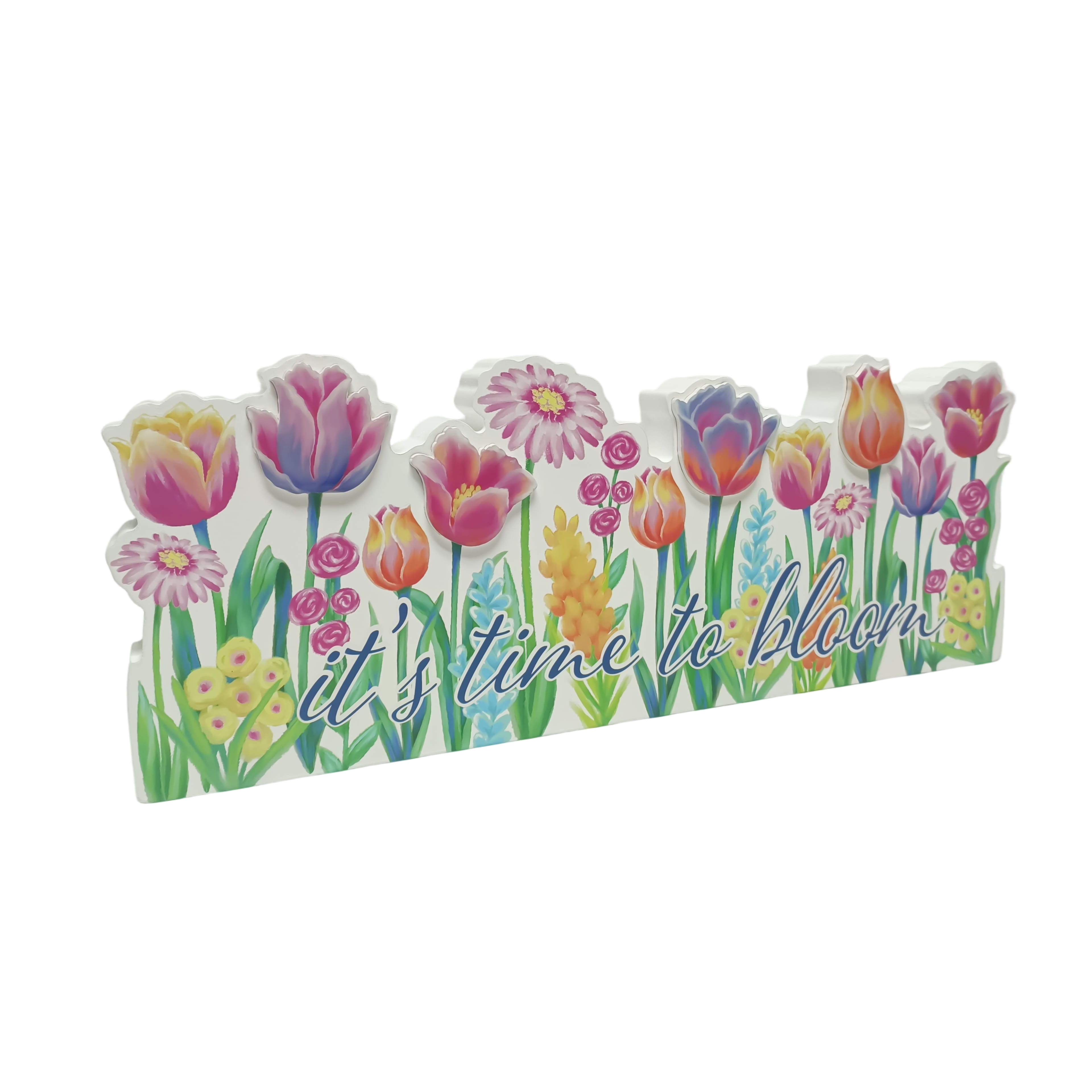 15.5" It's Time to Bloom Tabletop Décor by Ashland®