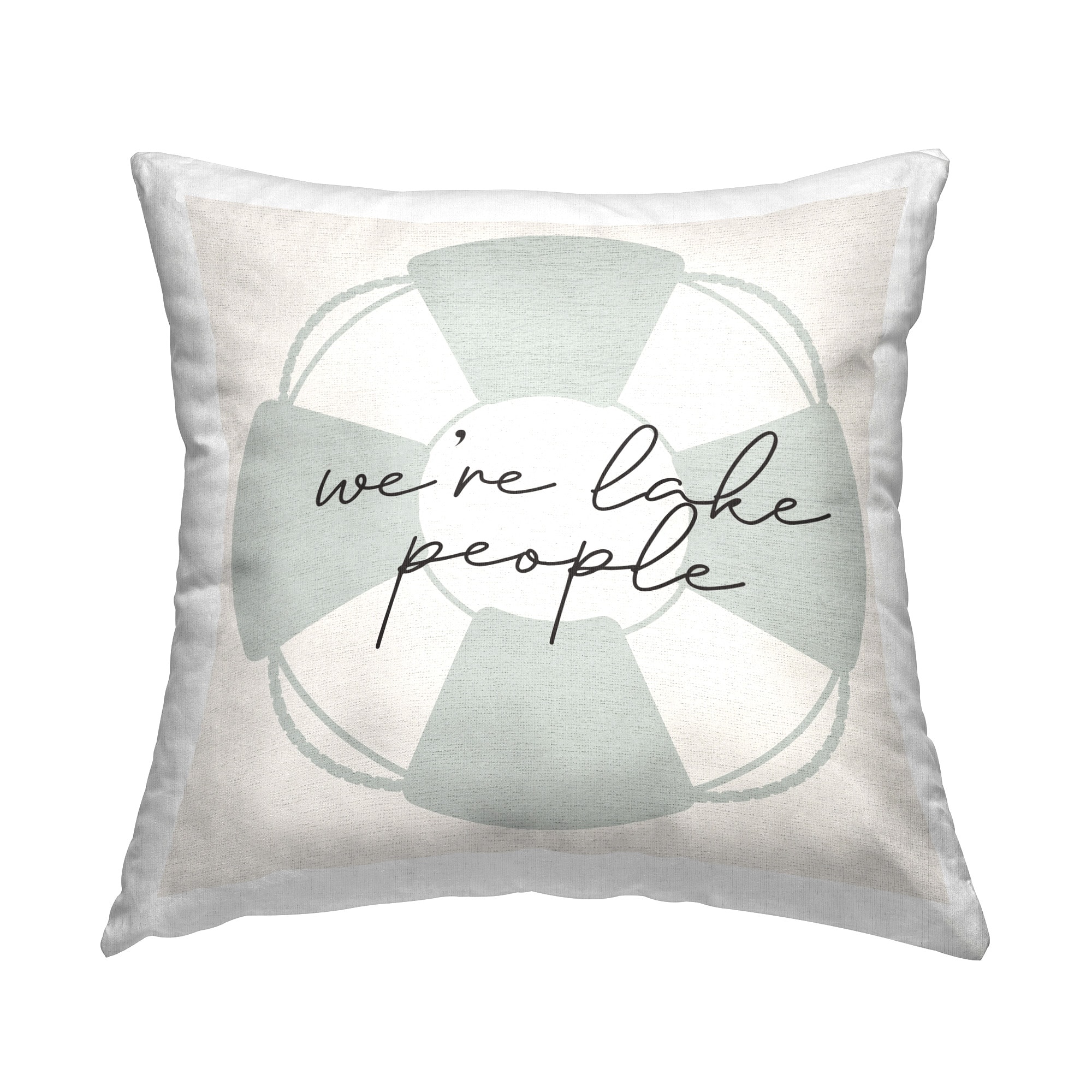 Stupell Industries 18" x 18" We're Lake People Decorative Printed Indoor Pillow