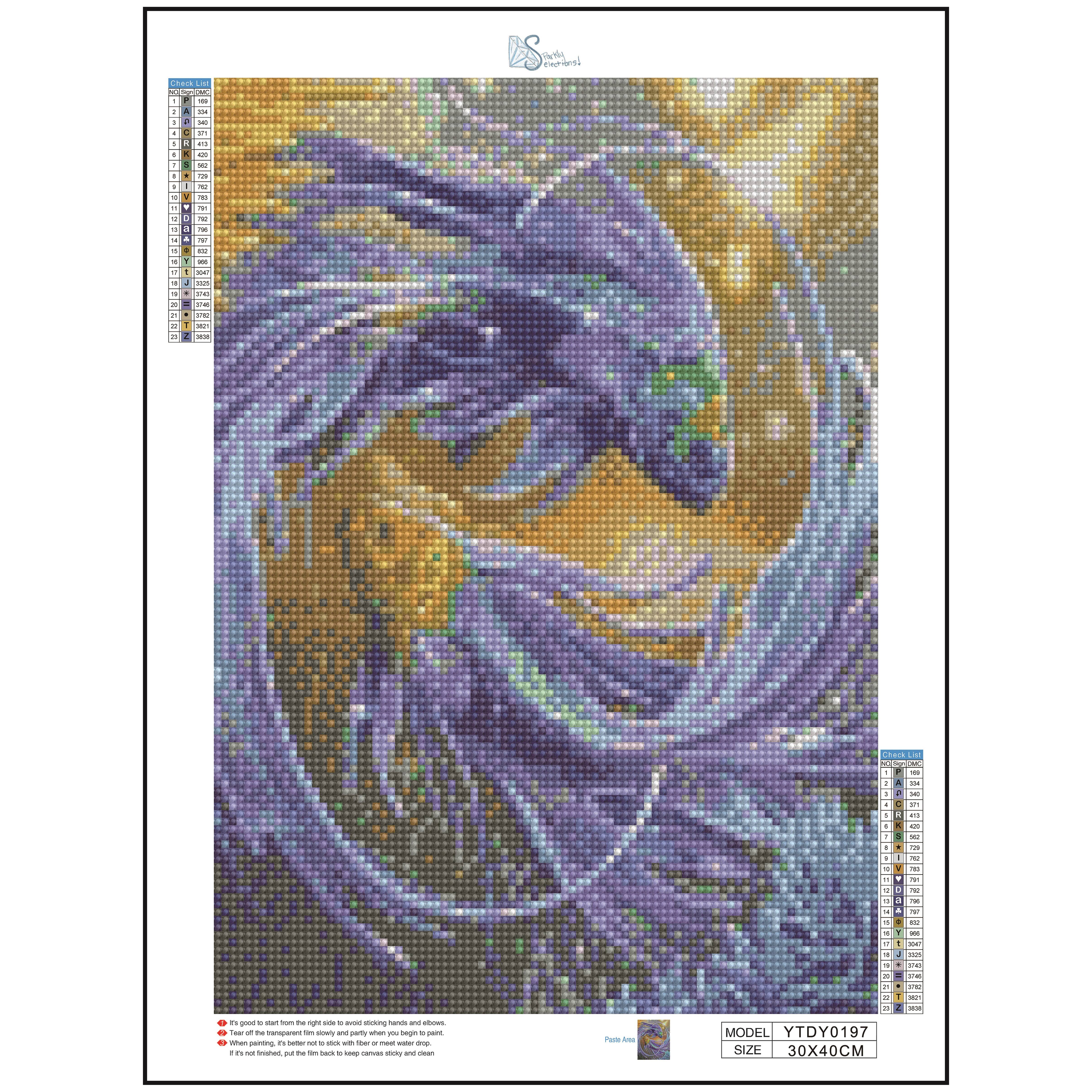 Sparkly Selections Goldfish Love Diamond Painting Kit, Square Diamonds