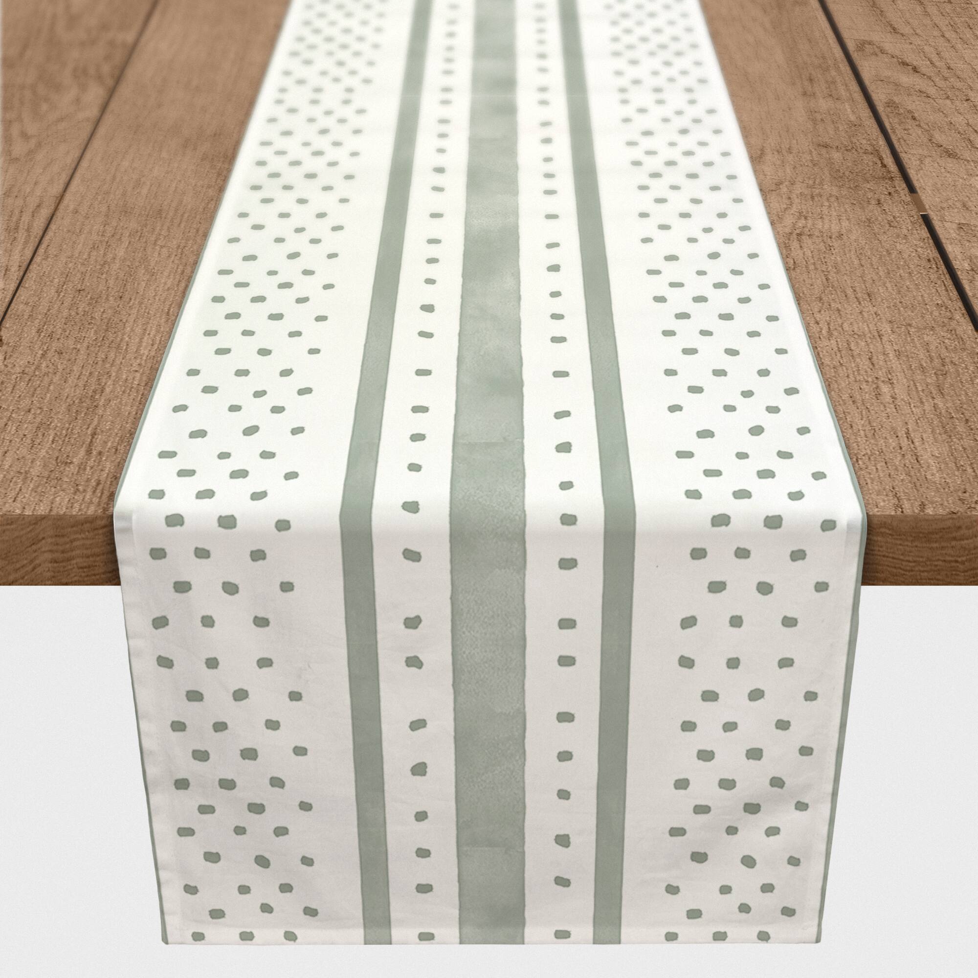 Polka Dot Stripes Indoor/Outdoor Table Runner