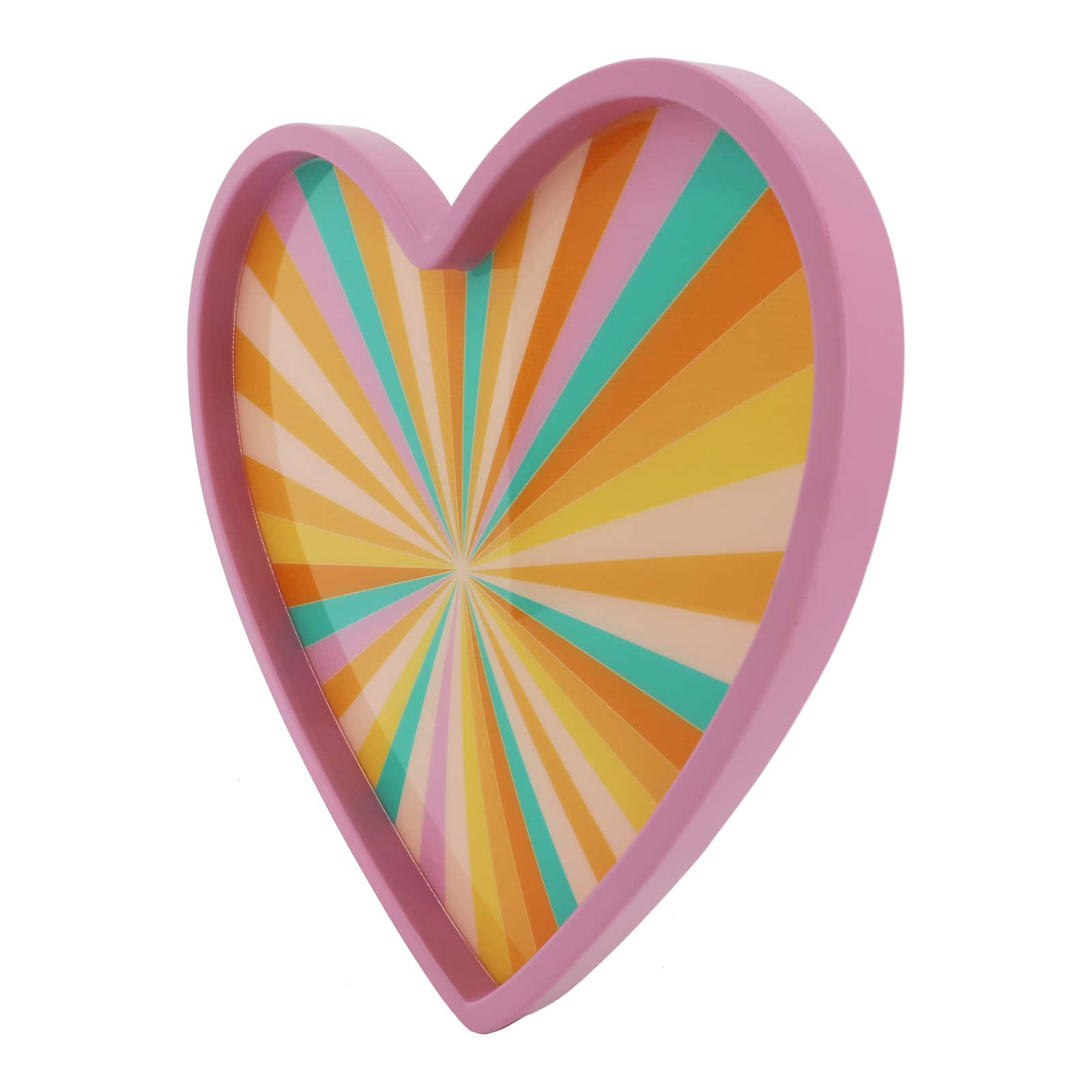 15.5" Pink Heart Decorative Tray by Ashland®