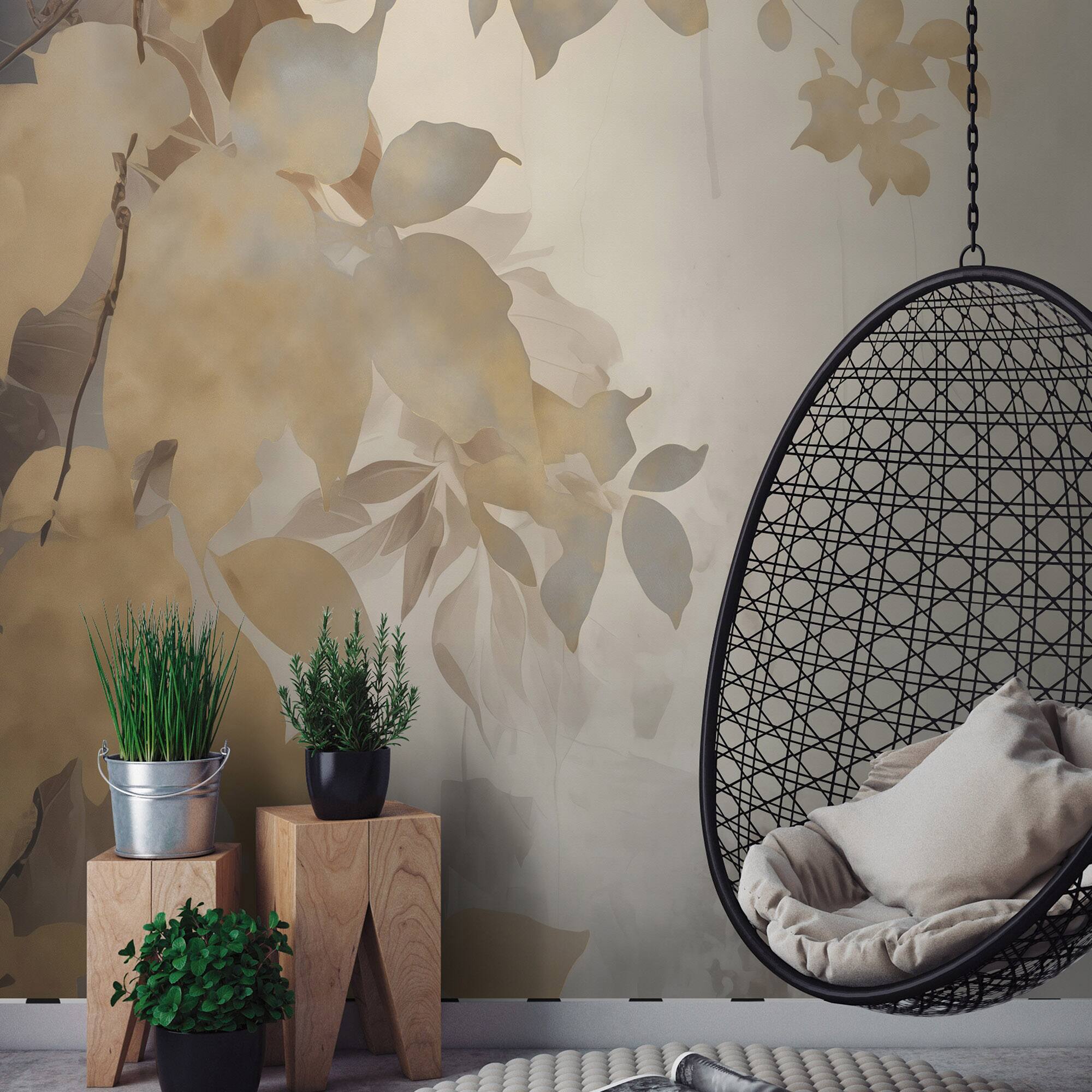 Designs Direct Afterglow Leaves Wall Mural