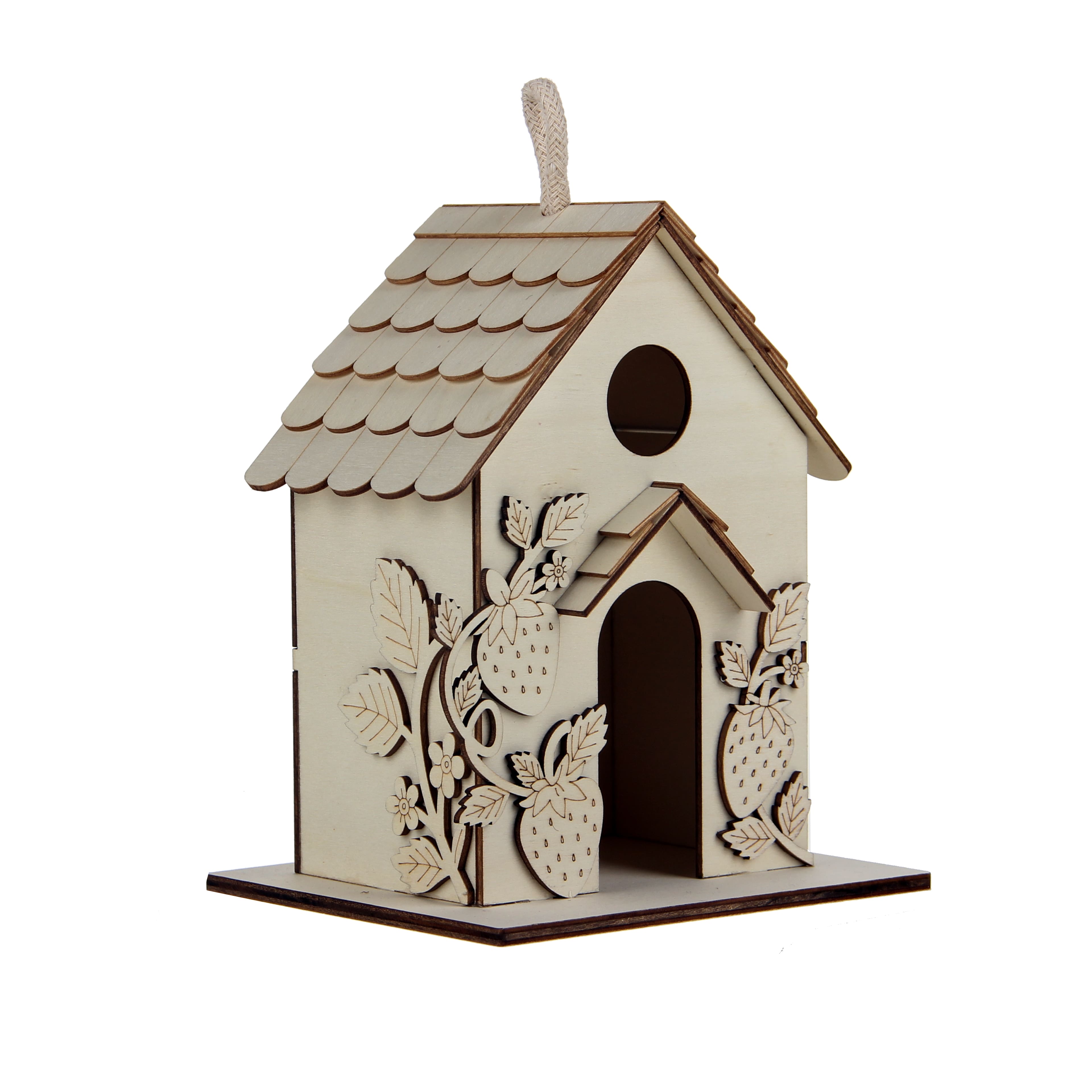 7" Strawberry DIY Plywood Birdhouse by Make Market®