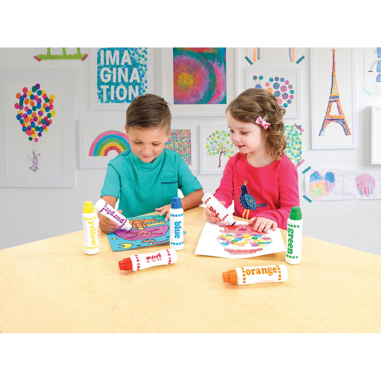 6 Packs: 6 ct. (36 total) Do-A-Dot Art® Washable Rainbow Dot Markers