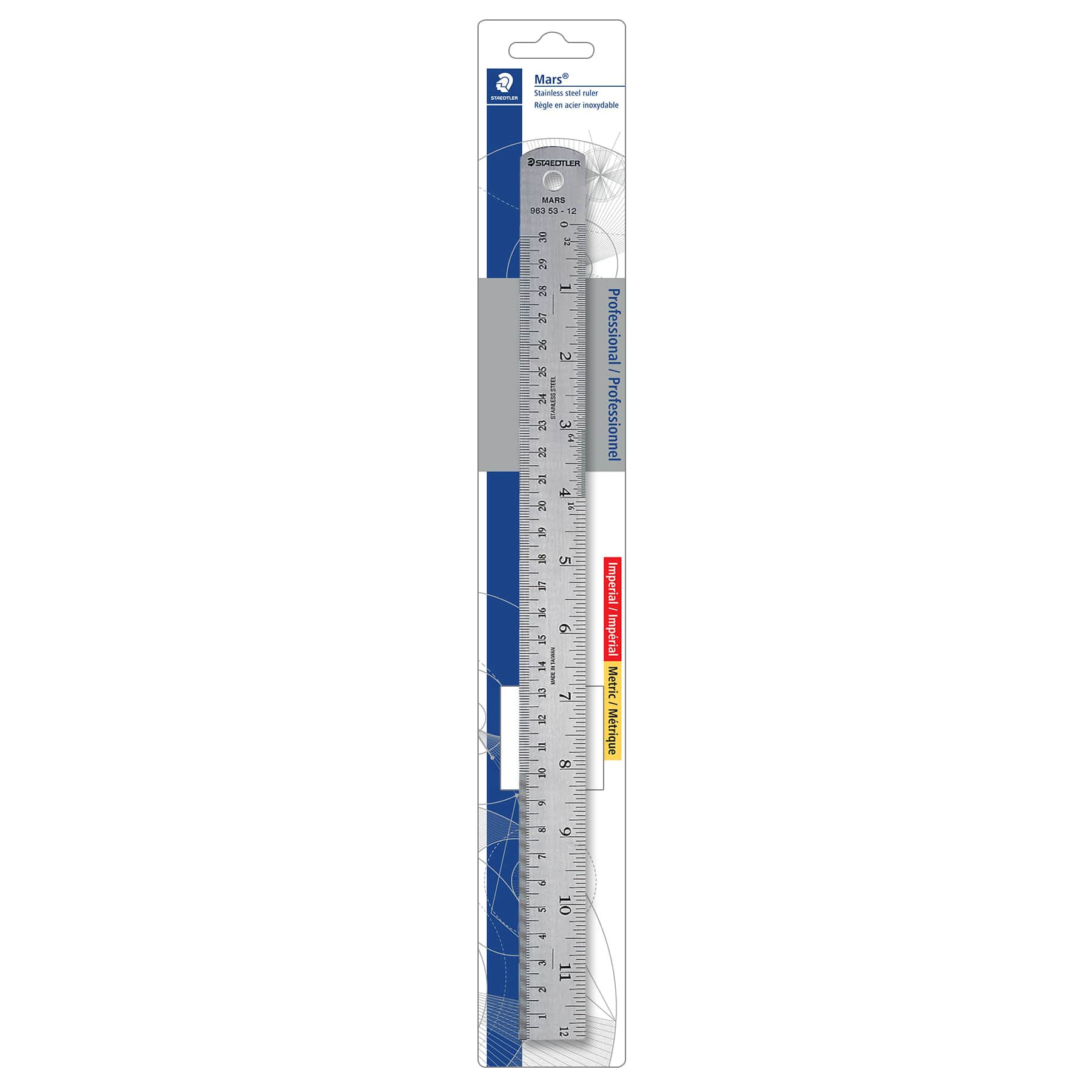 Staedtler® Mars® 12" Stainless Steel Ruler