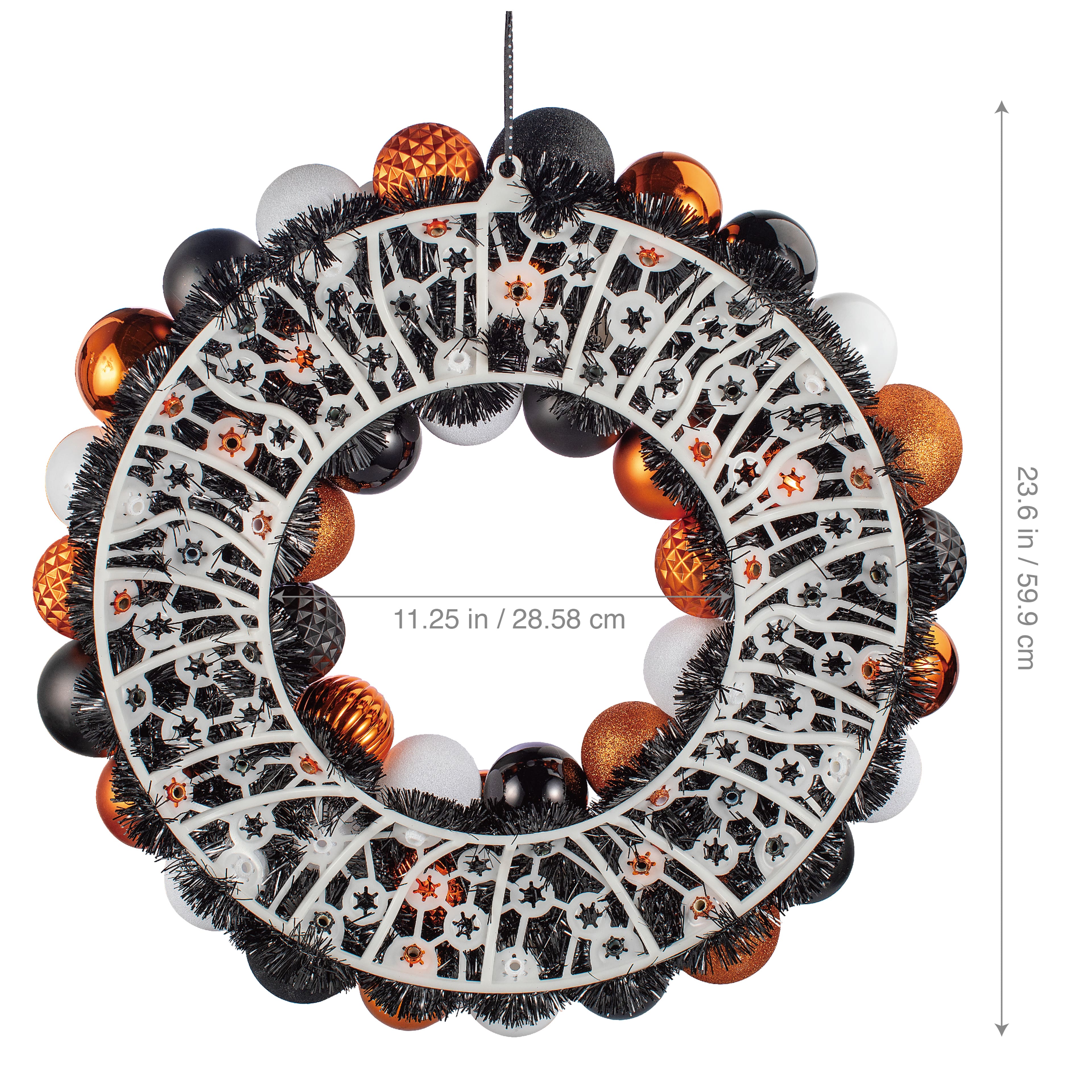 23.5" Ghost & Ball Ornament Wreath by Ashland®