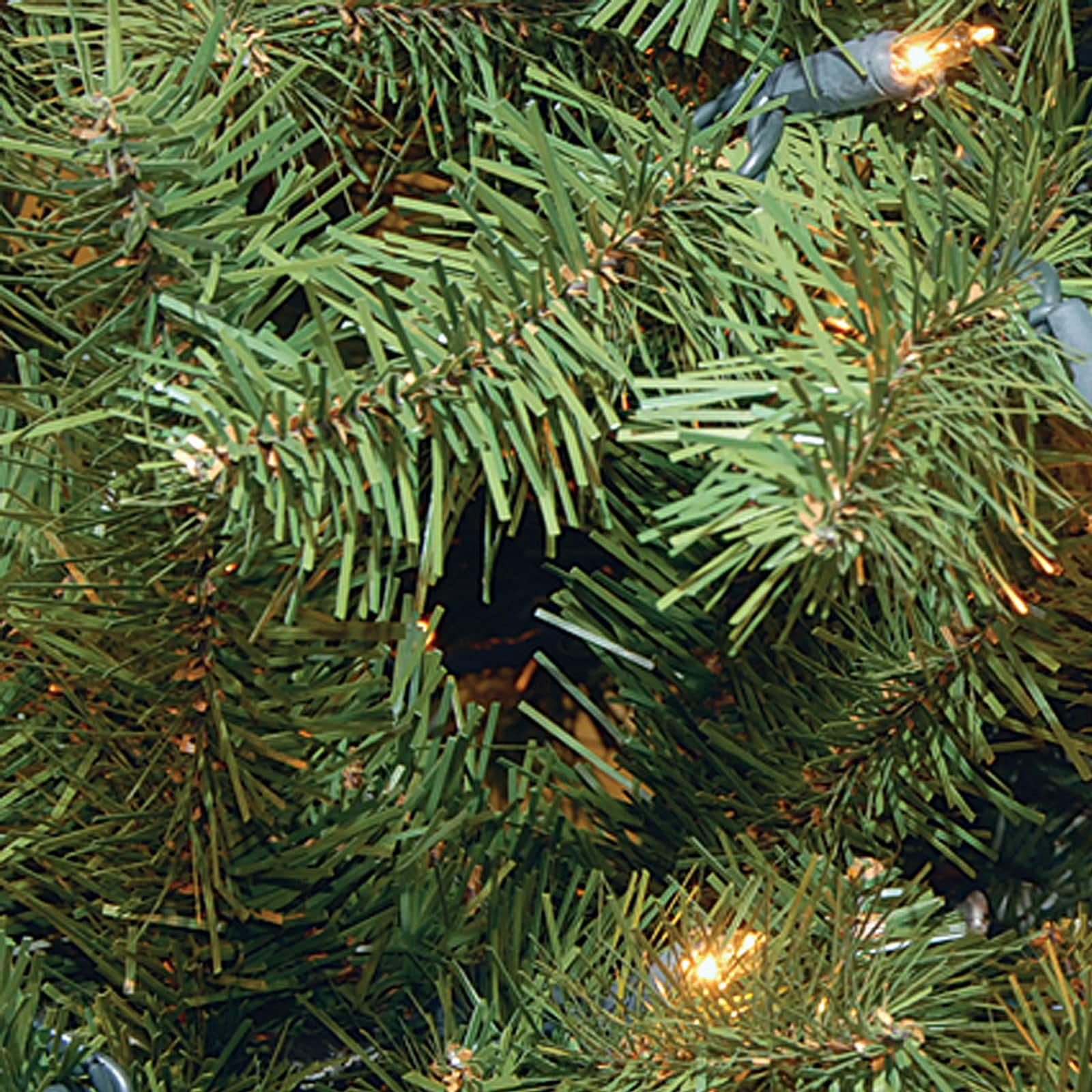 4.5 ft. Pre-lit North Valley Spruce Pencil Artificial Christmas Tree, Clear Lights