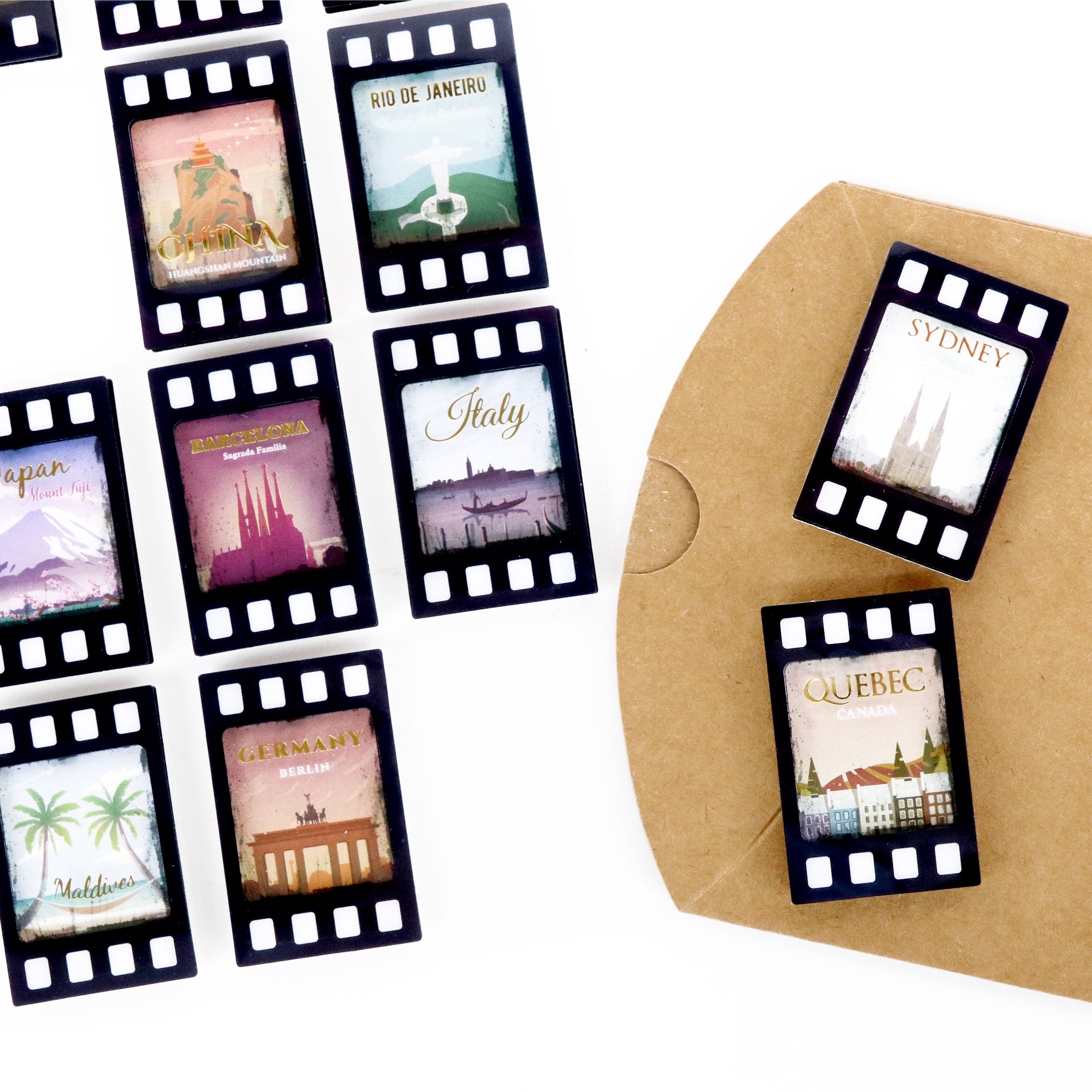 World Cities Film Strip Dimensional Stickers by Recollections™