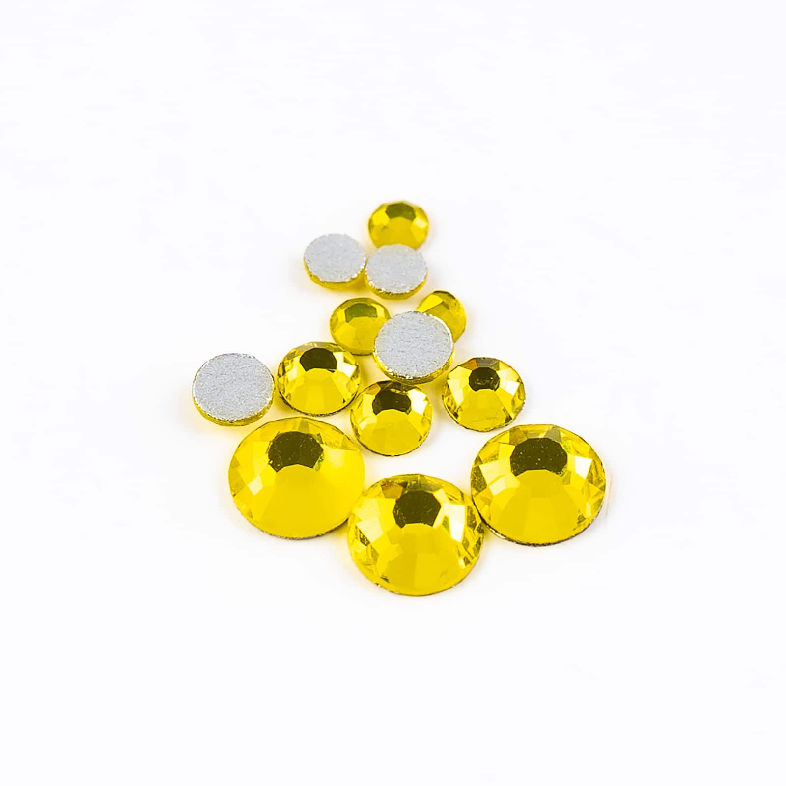 Crystal Lane DIY Assorted Glass Round Flatback Rhinestones Combo