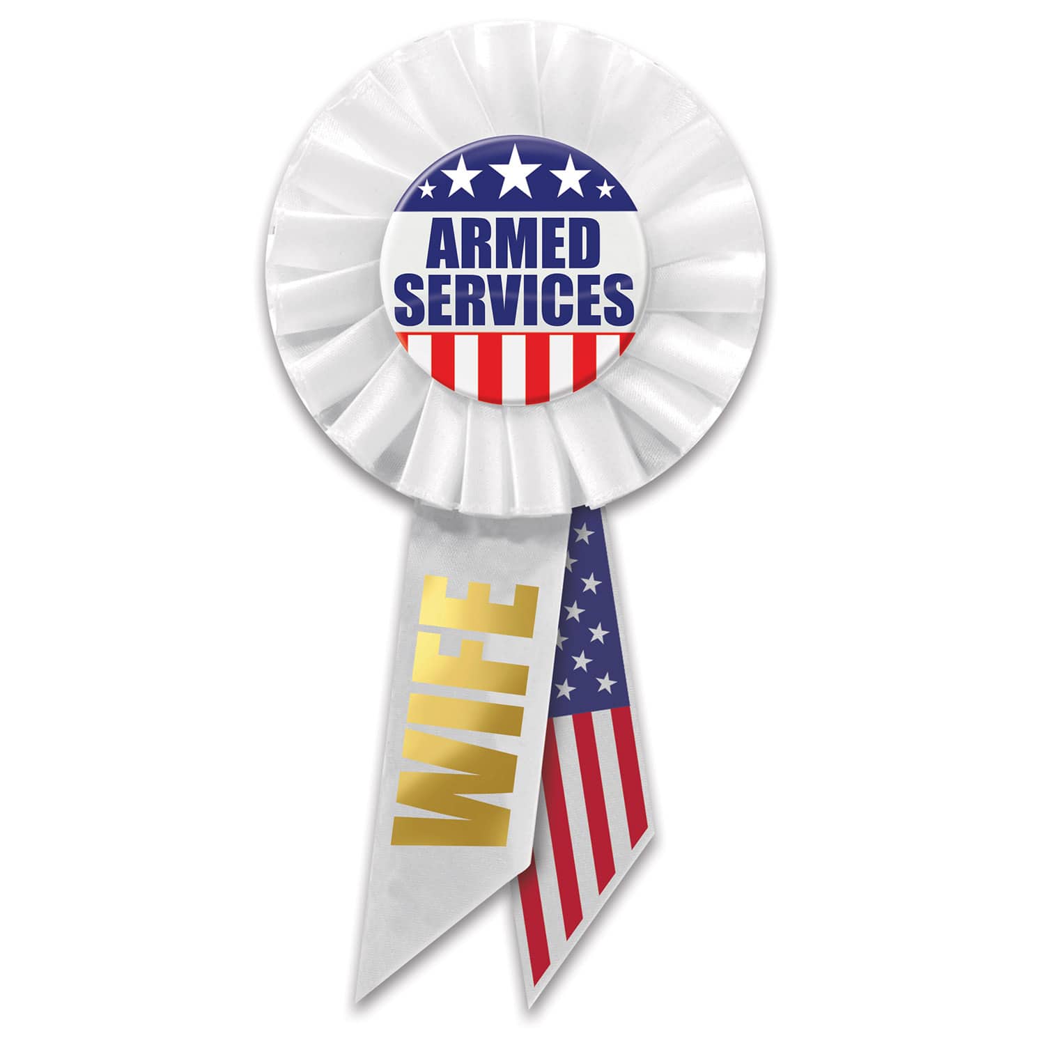 Beistle Armed Services Wife Rosettes, 2ct.