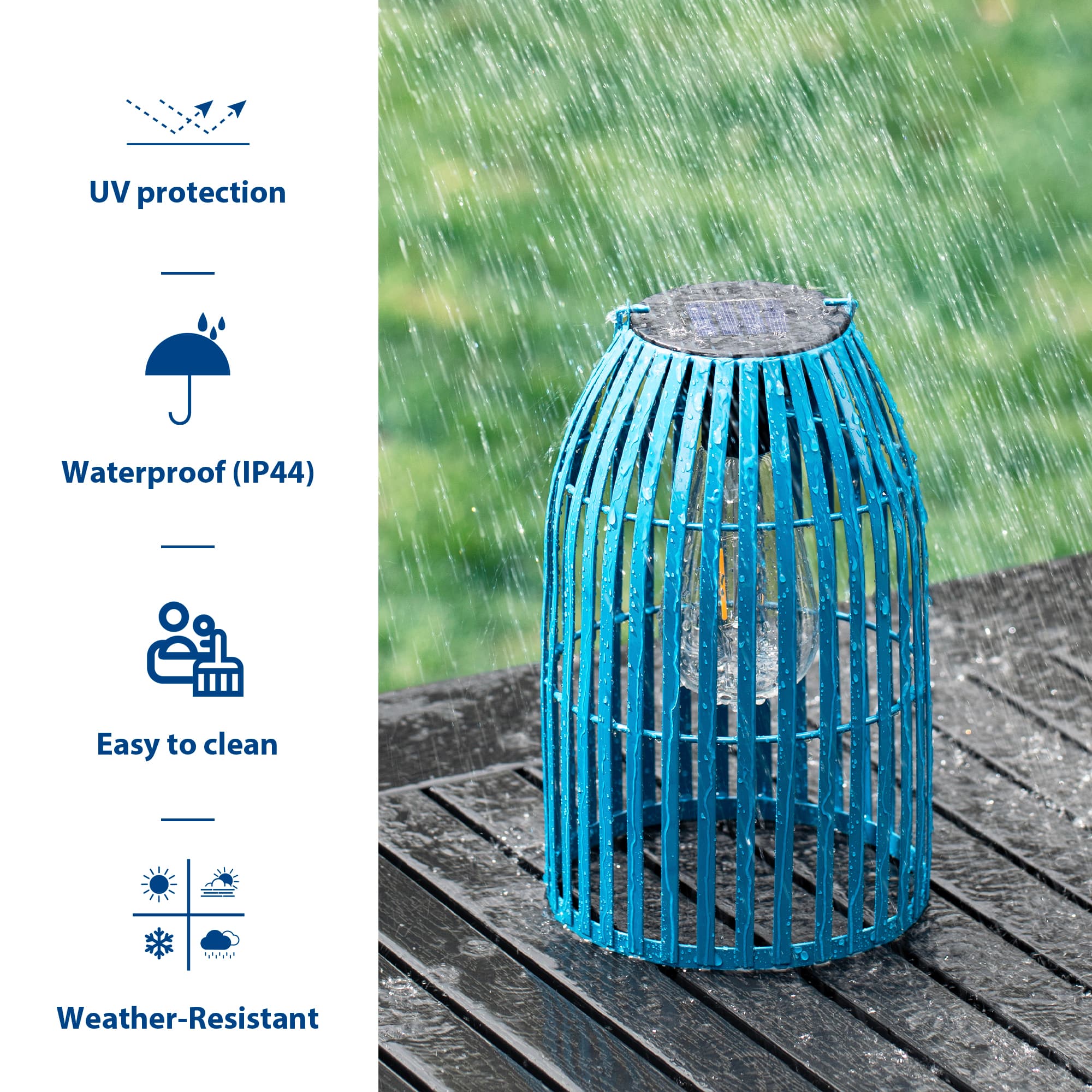 Glitzhome® 9.75" Metal Woven Solar Powered Hanging Lantern, 2ct.