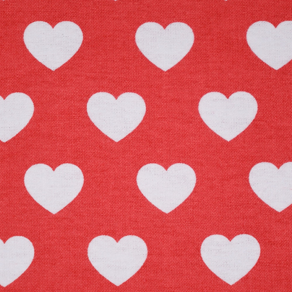 Super Snuggle Dotted Heart Red Cotton Flannel