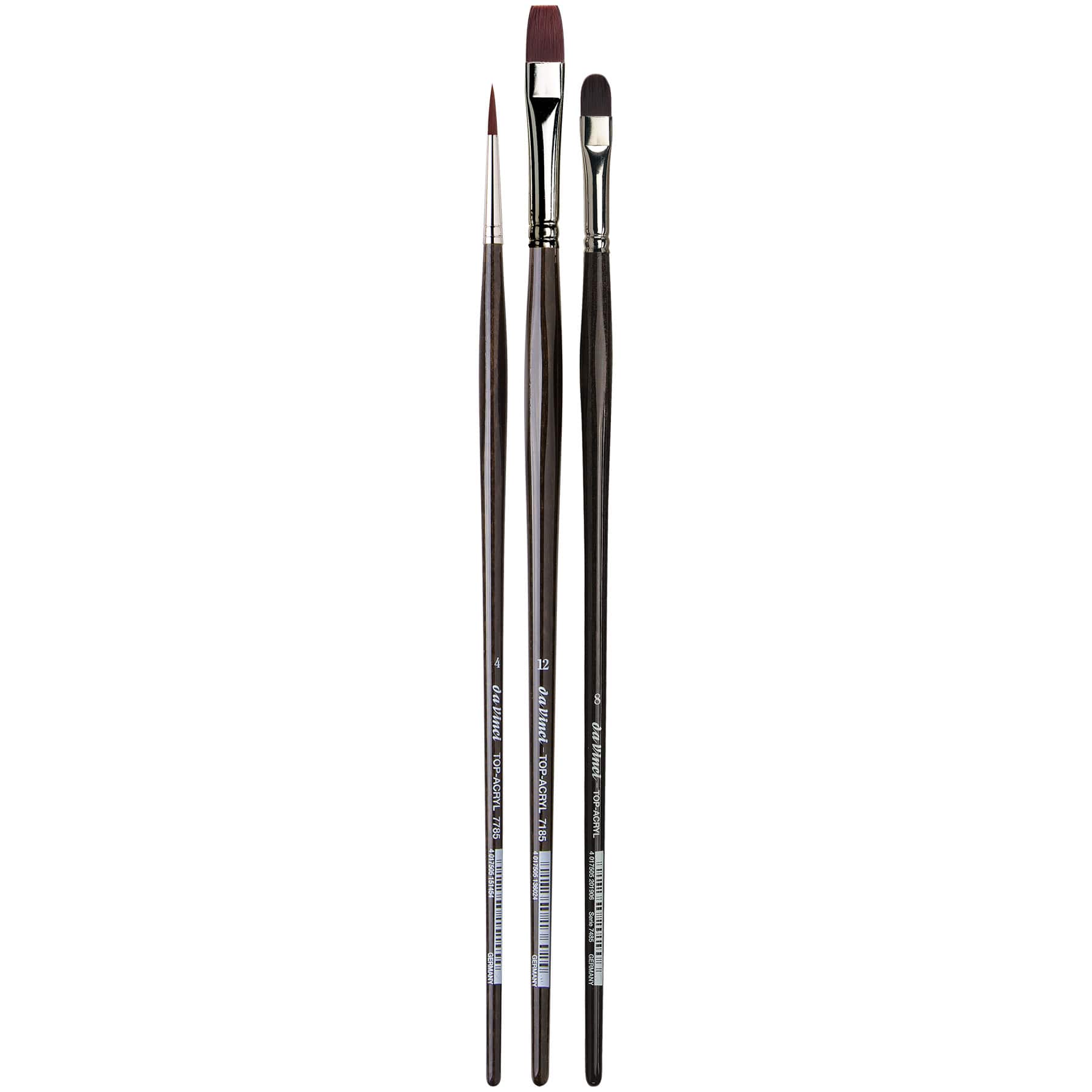 da Vinci TOP ACRYL 3 Piece Brush Set