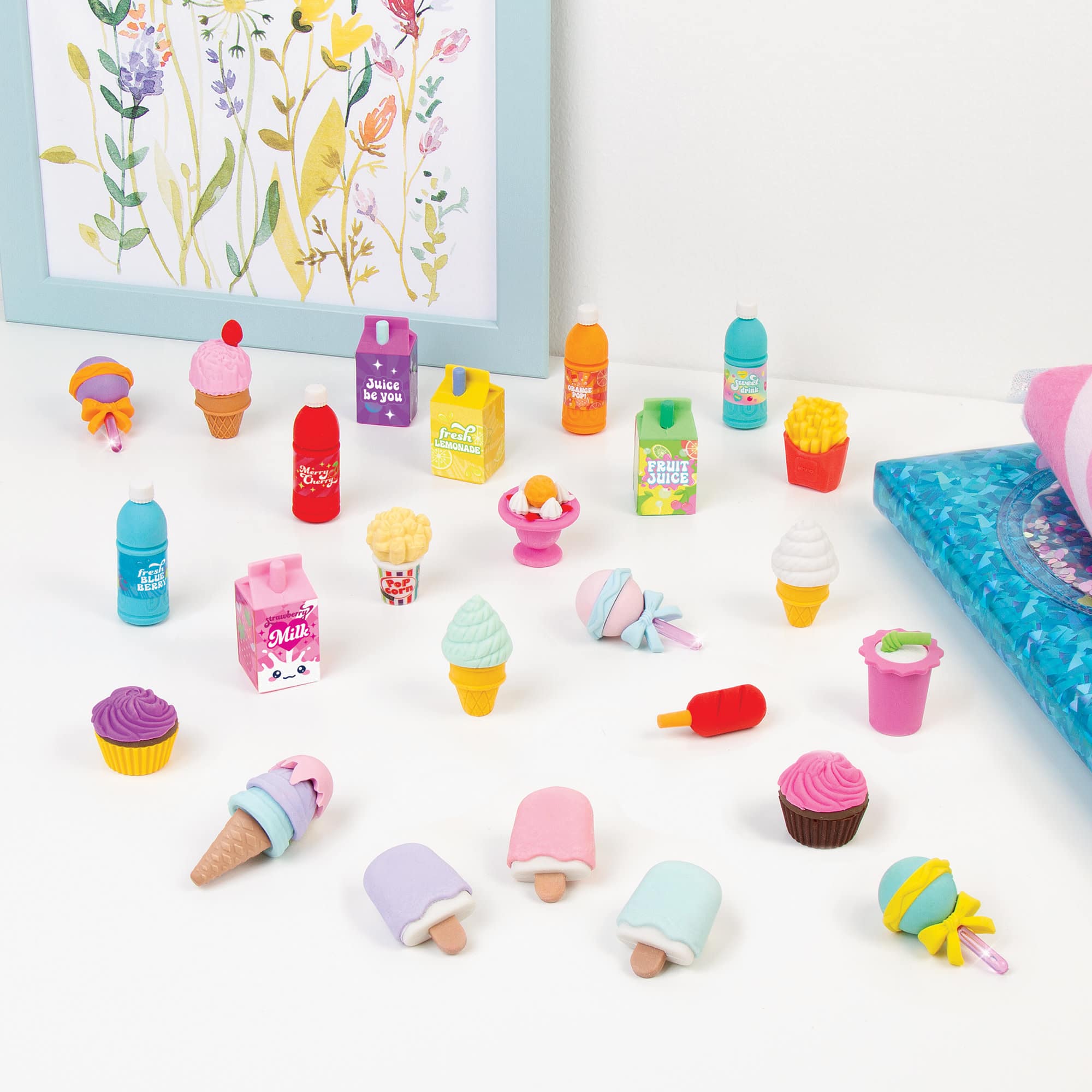 Make It Real™ 3C4G Snacks 'N Sweets Puzzle Eraser Set