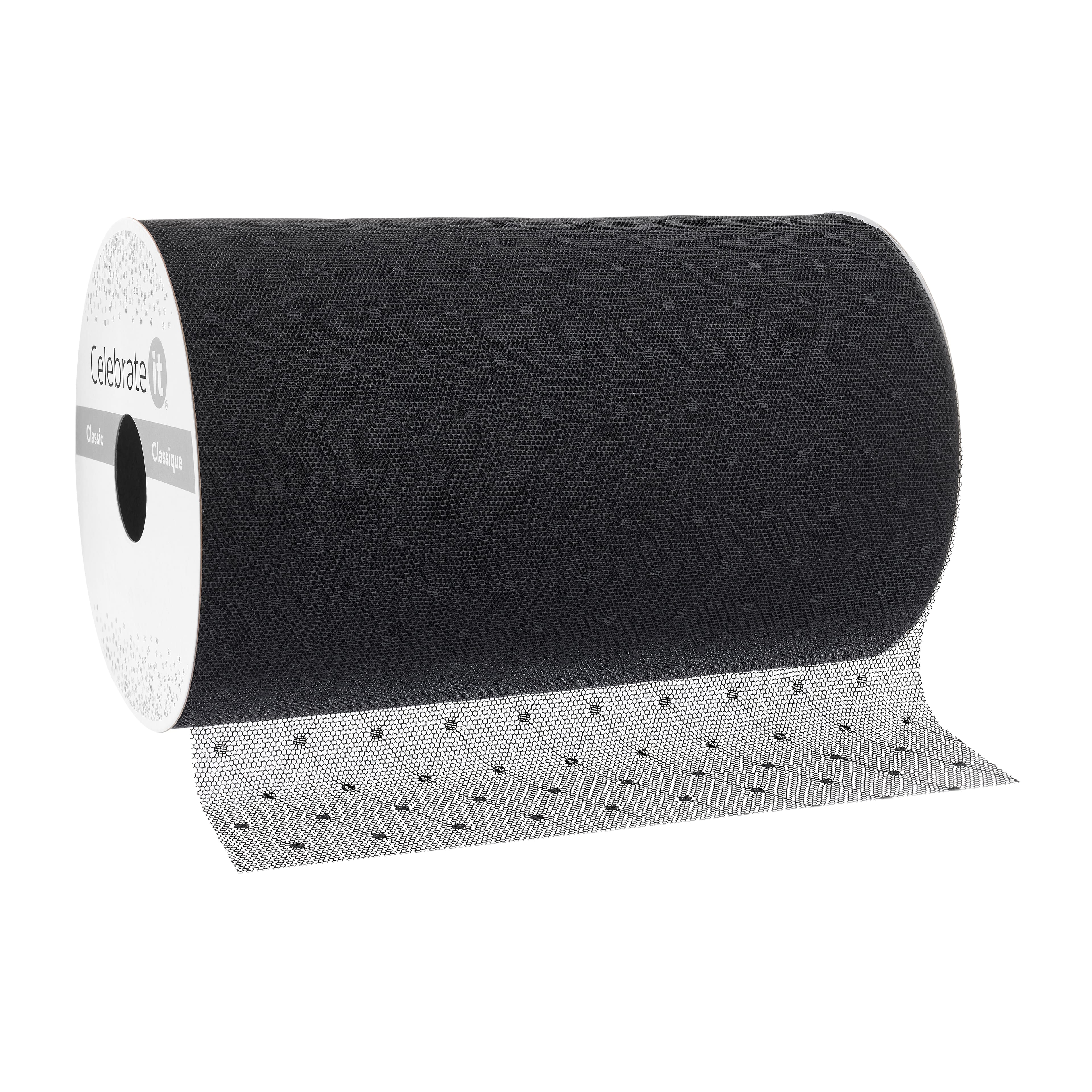 6" x 10yd. Black Lace Ribbon by Celebrate It® Classic