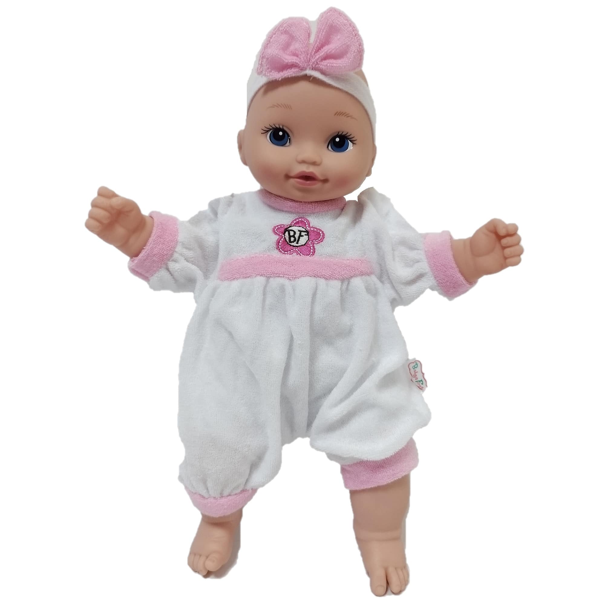 Goldberger Baby's First® Bundle of Joy™ 13" Baby Doll with White & Pink Jumper