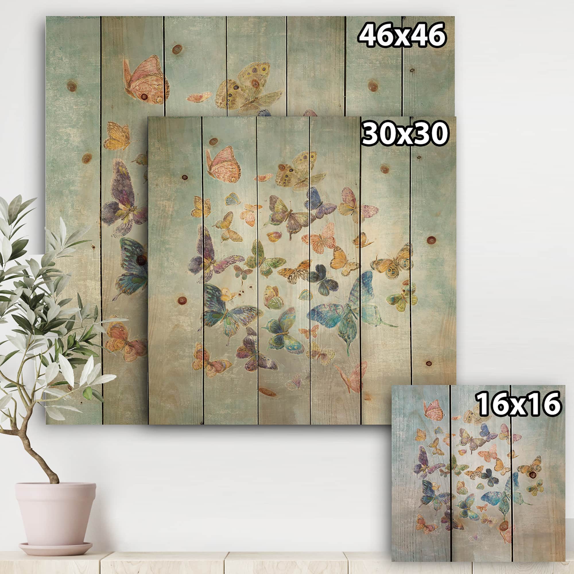 Designart - Butterflies Dancing I