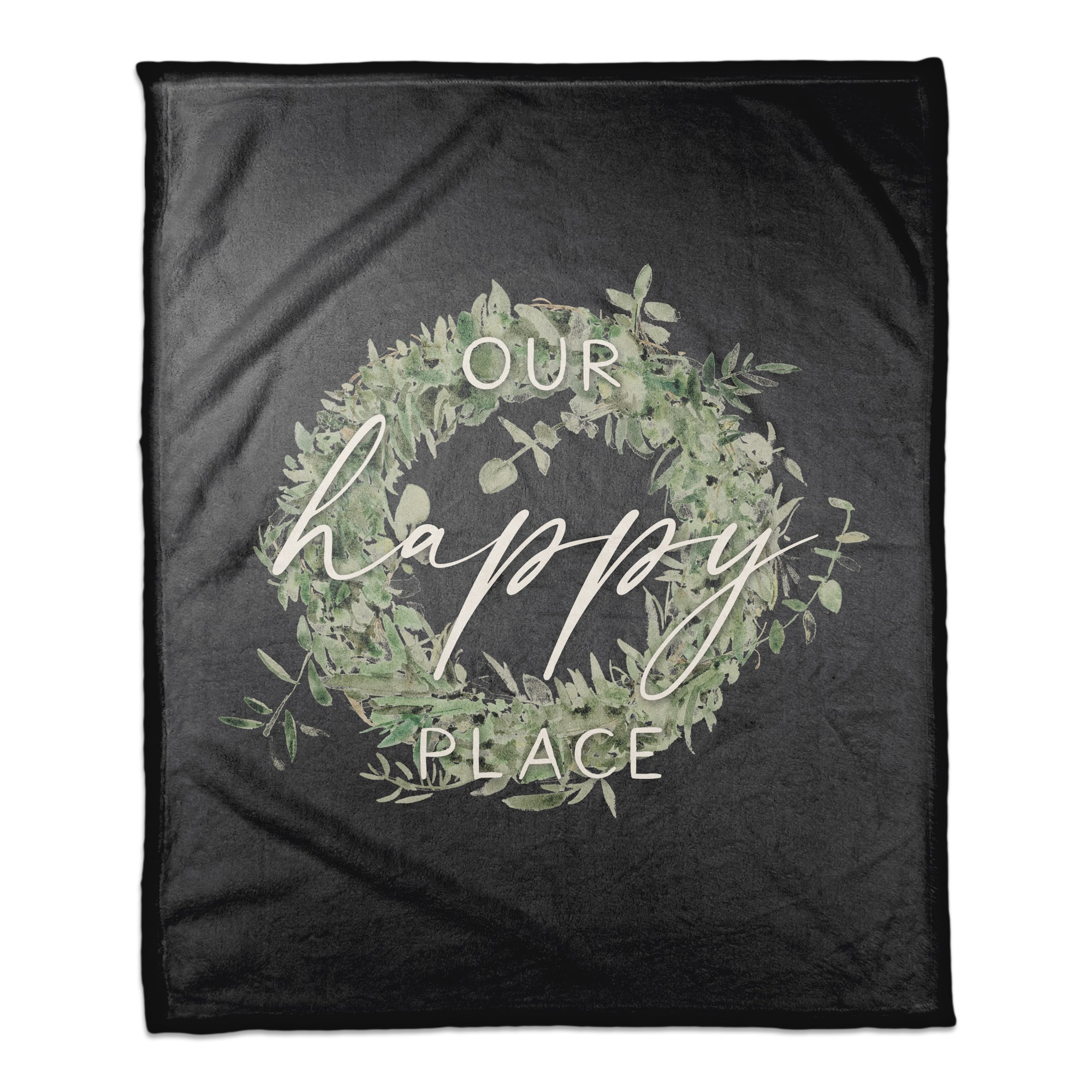 Our Happy Place Coral Fleece Blanket