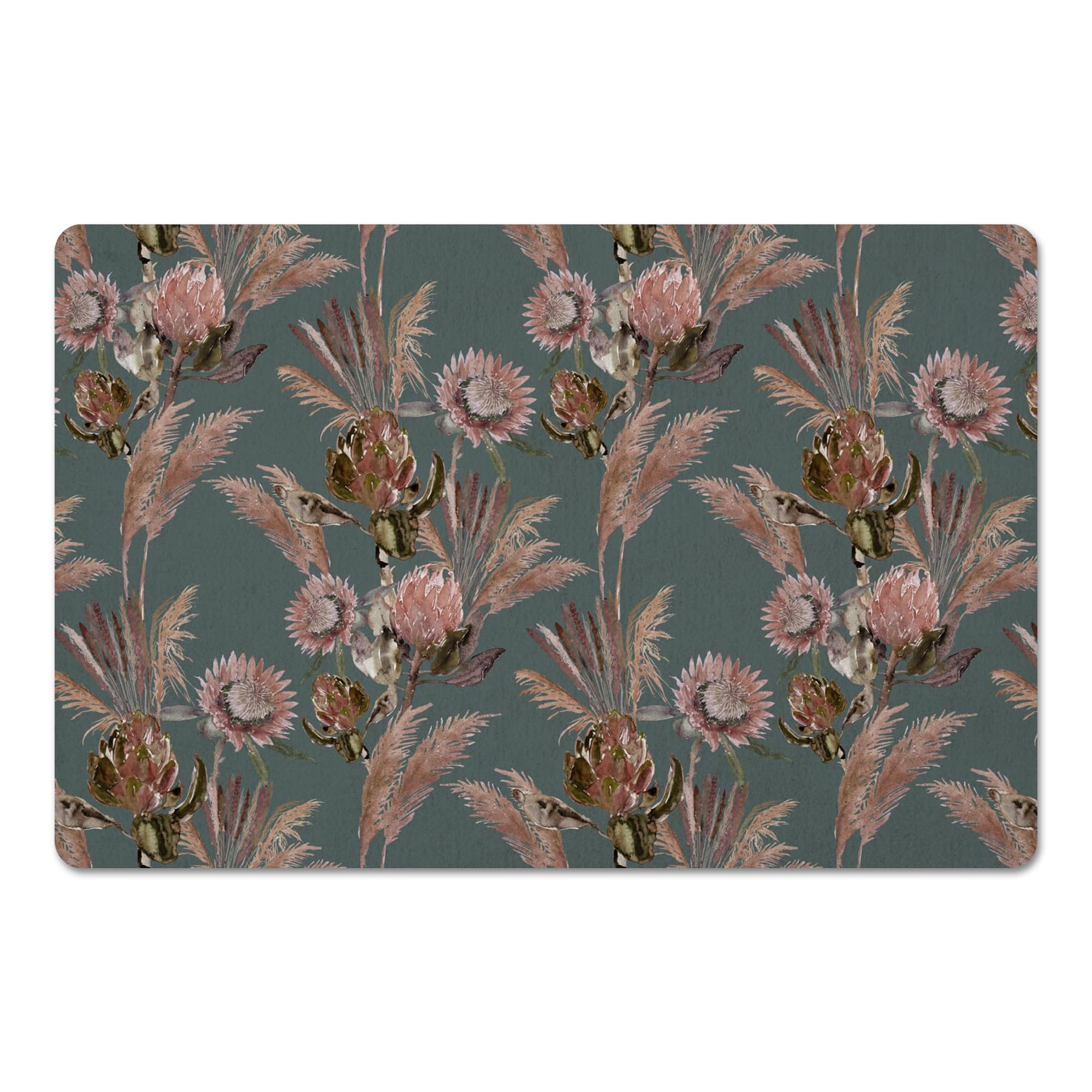 Protea Blooms Floor Mat