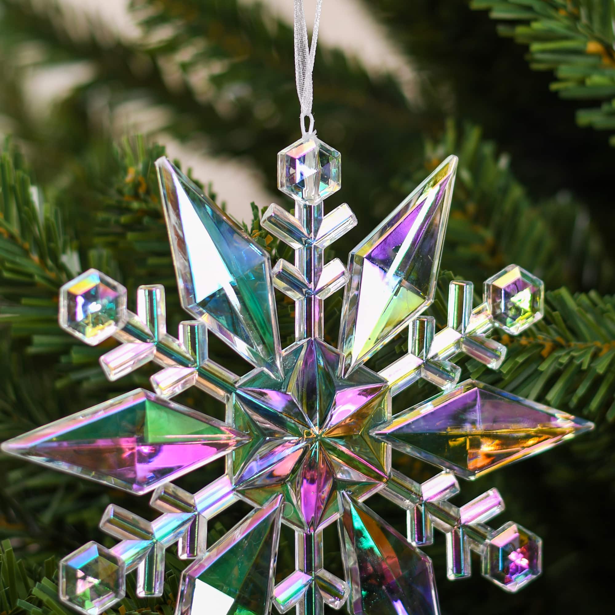 5.5&#x22; Iridescent Snowflake Ornament by Ashland&#xAE;