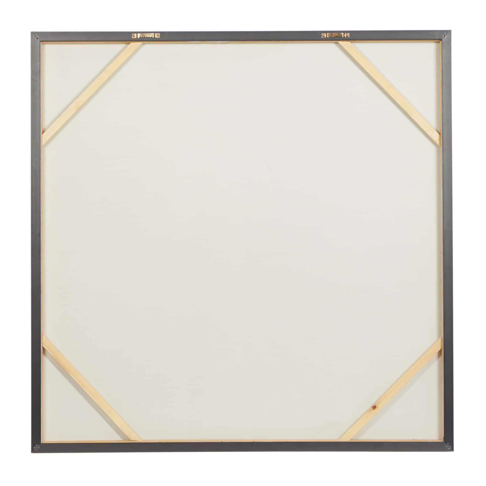 CosmoLiving by Cosmopolitan White Canvas Contemporary Wall Art, 39" x 39" x 2"