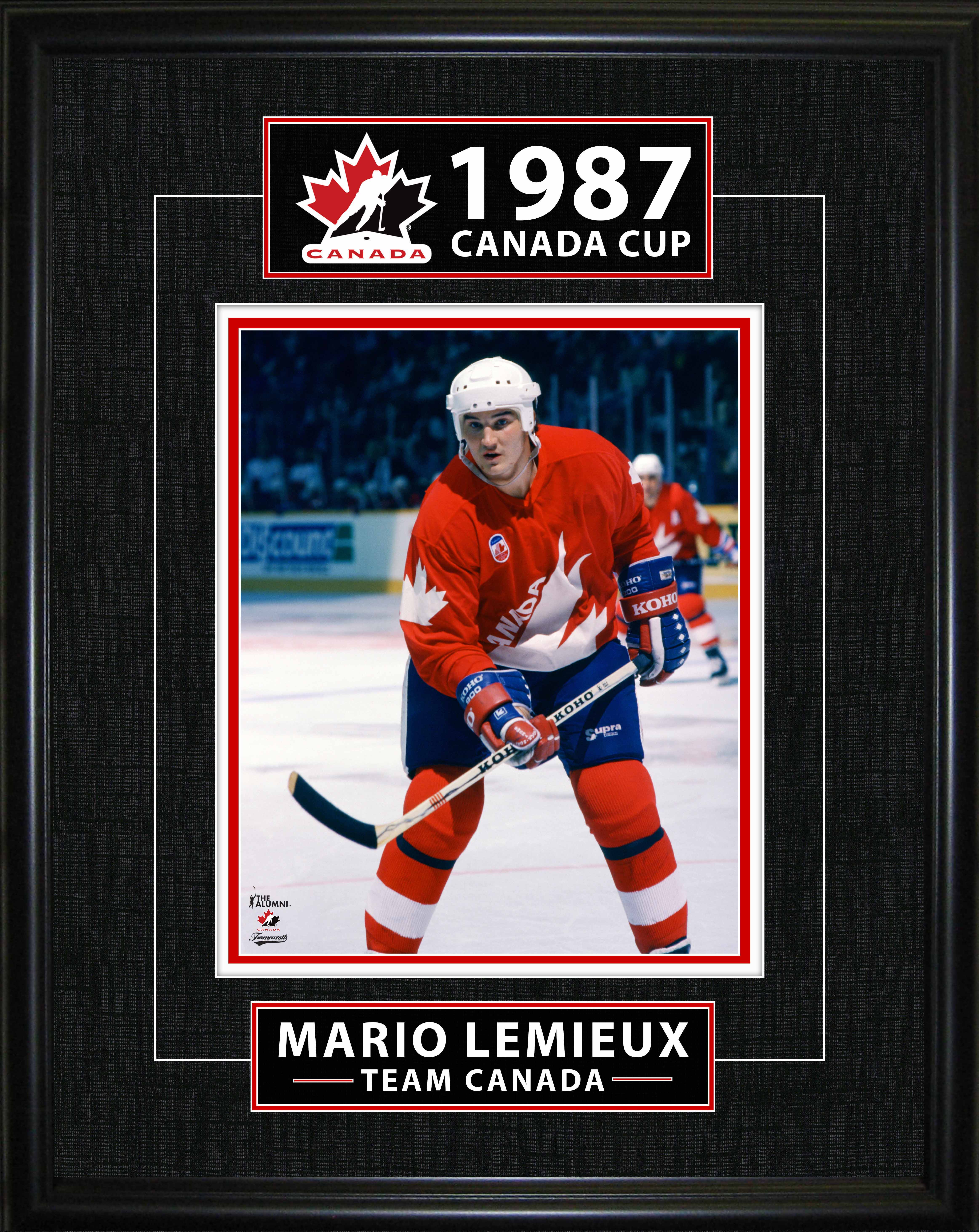 Mario Lemieux Framed 16" x 20" Classic Series 1987 Canada Cup